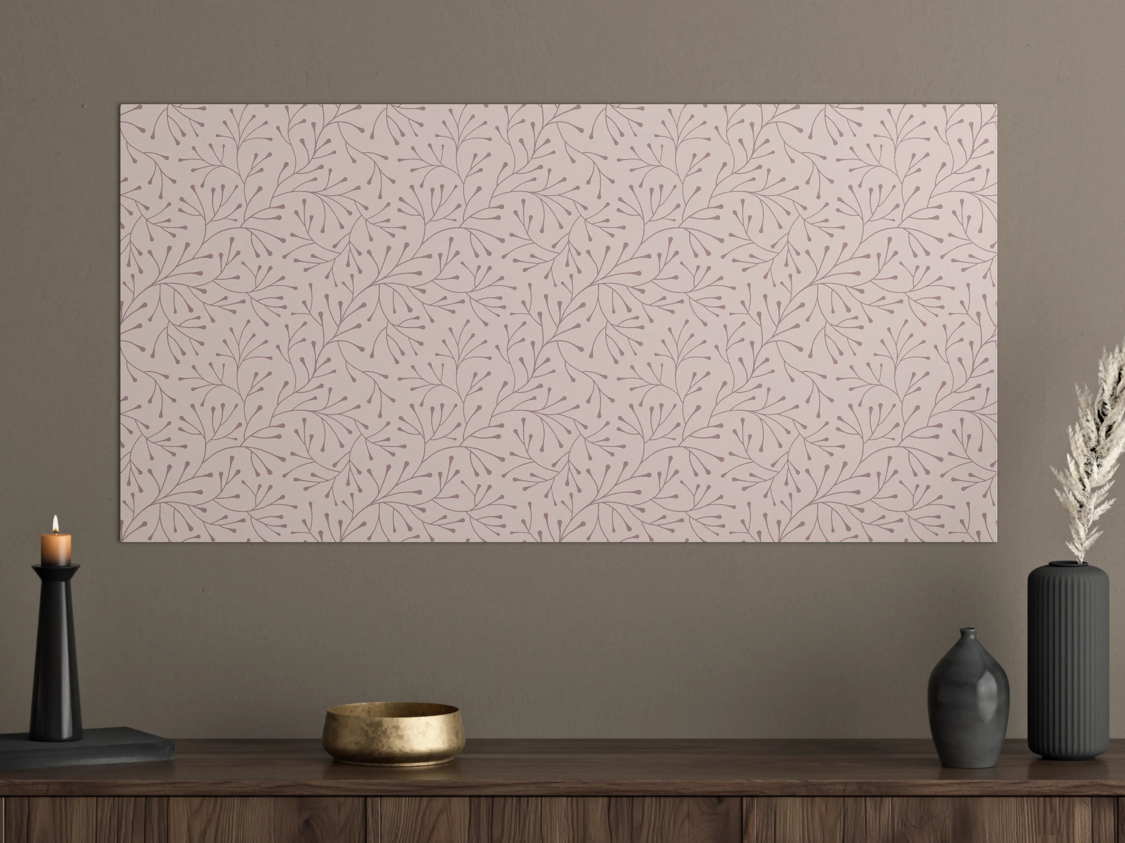 Große Wandbilder - Zartes Rosé mit feinem Muster