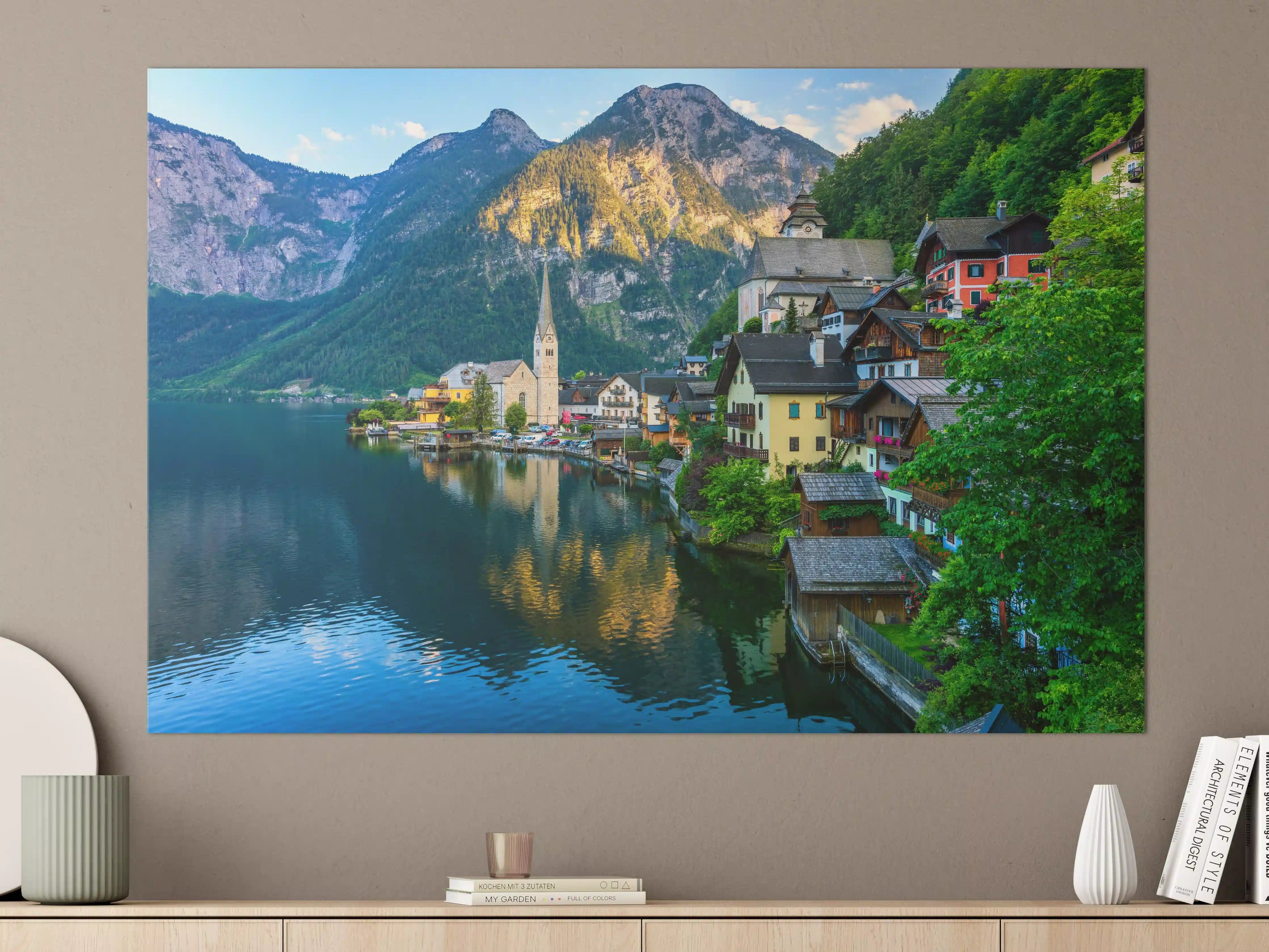 Große Wandbilder - Zauberhaftes Bergdorf Hallstatt