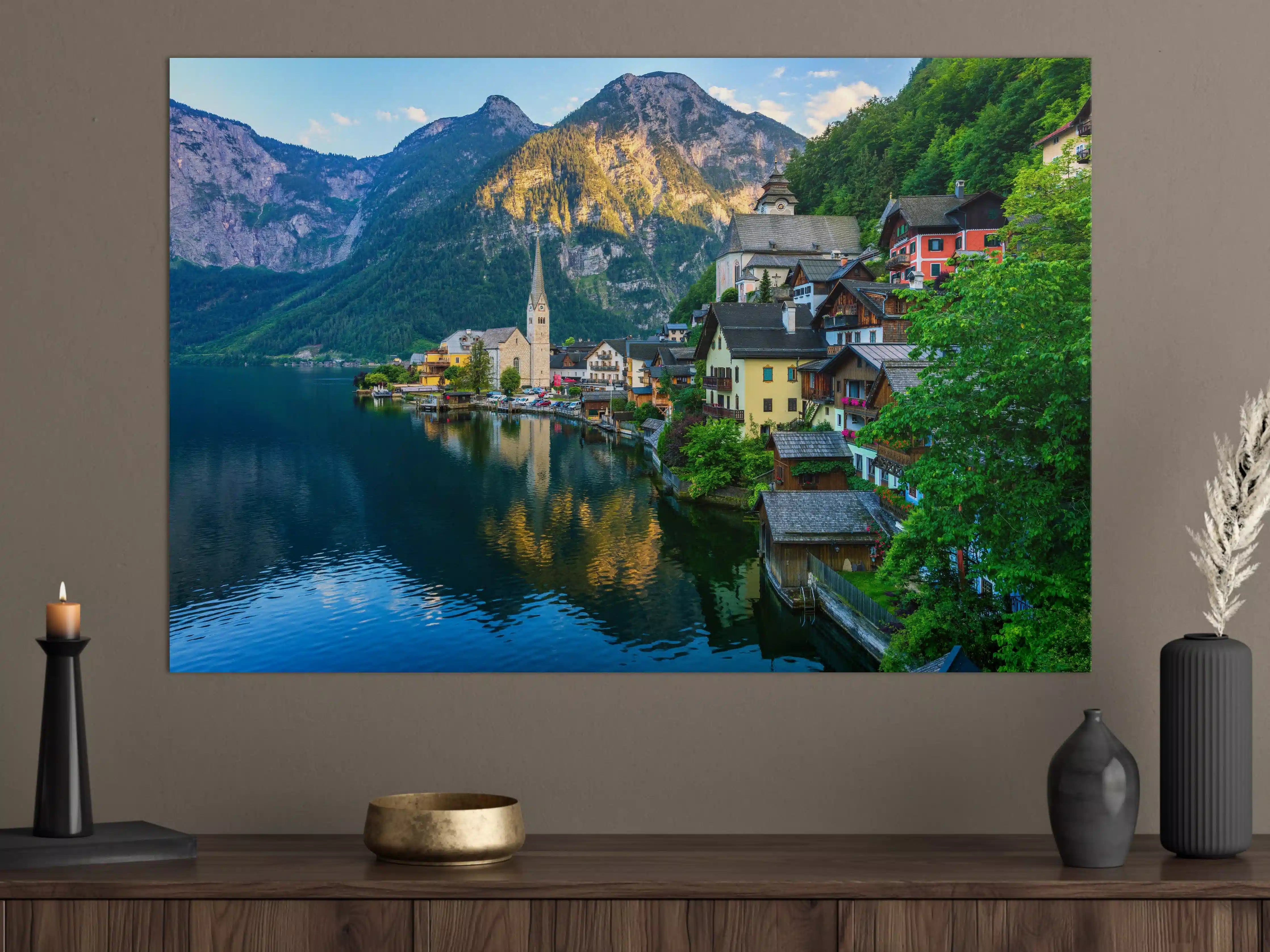 Große Wandbilder - Zauberhaftes Bergdorf Hallstatt