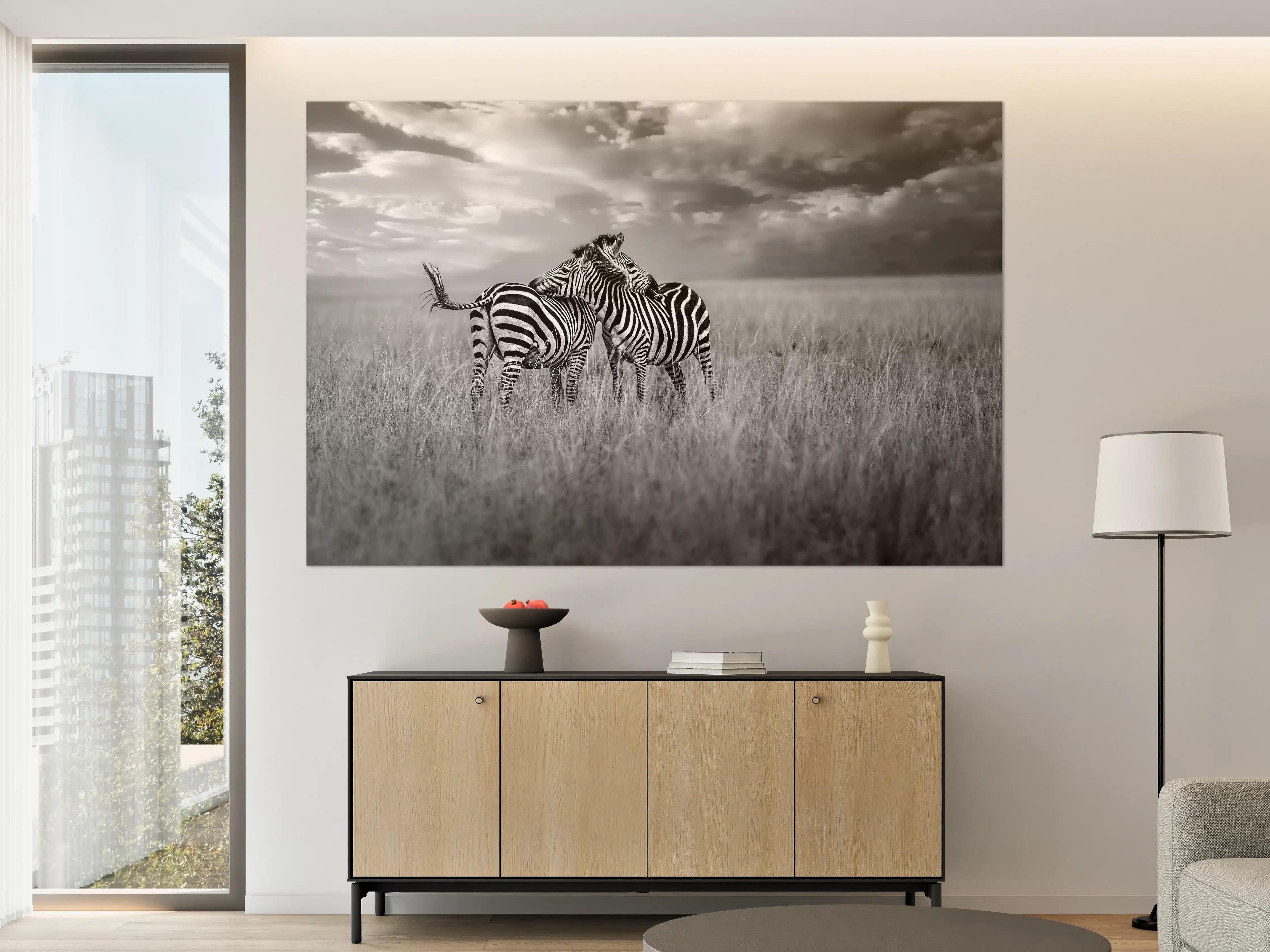 Große Wandbilder - Zebras in ihrer Natur - Savanne