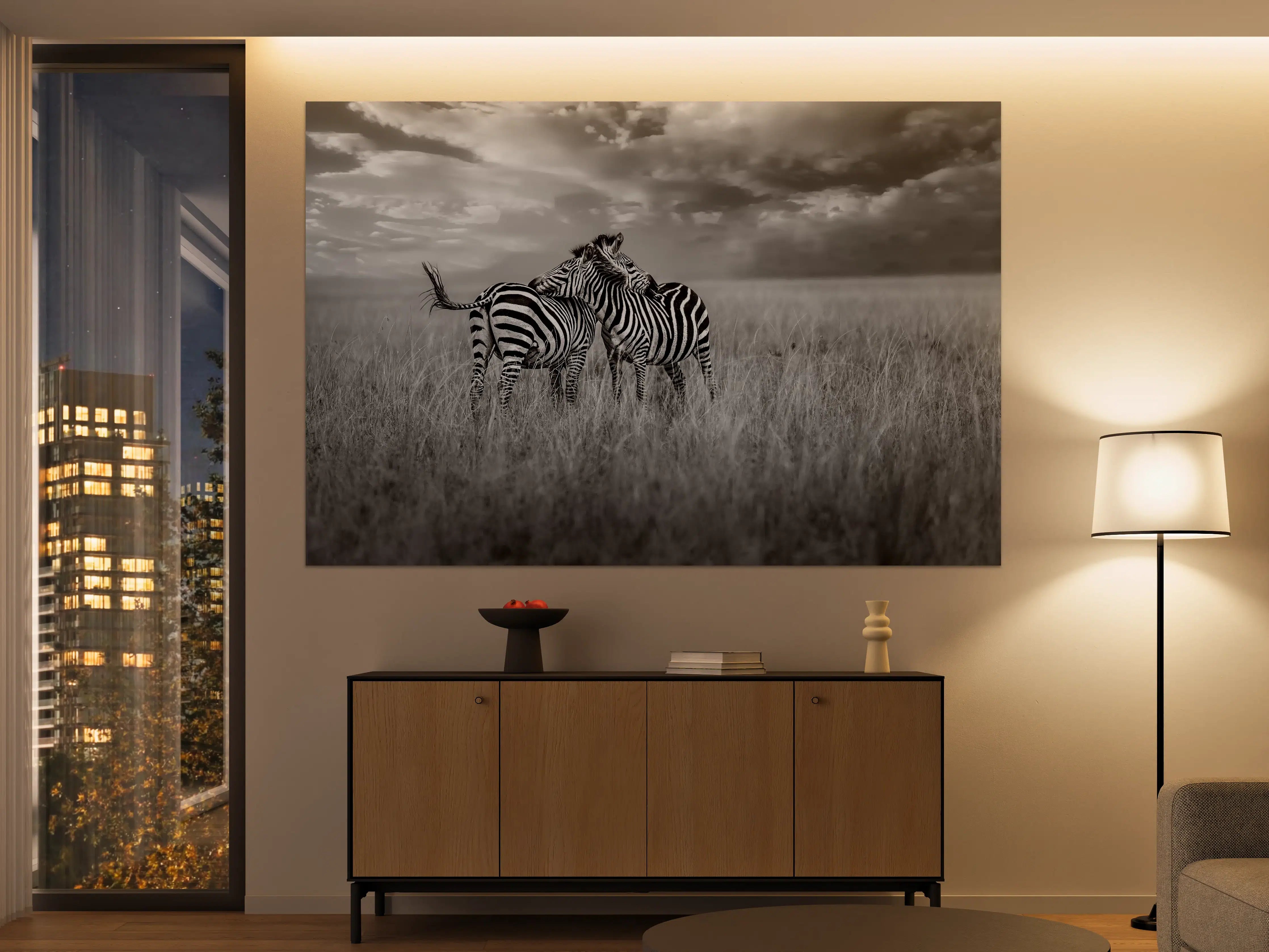 Große Wandbilder - Zebras in ihrer Natur - Savanne