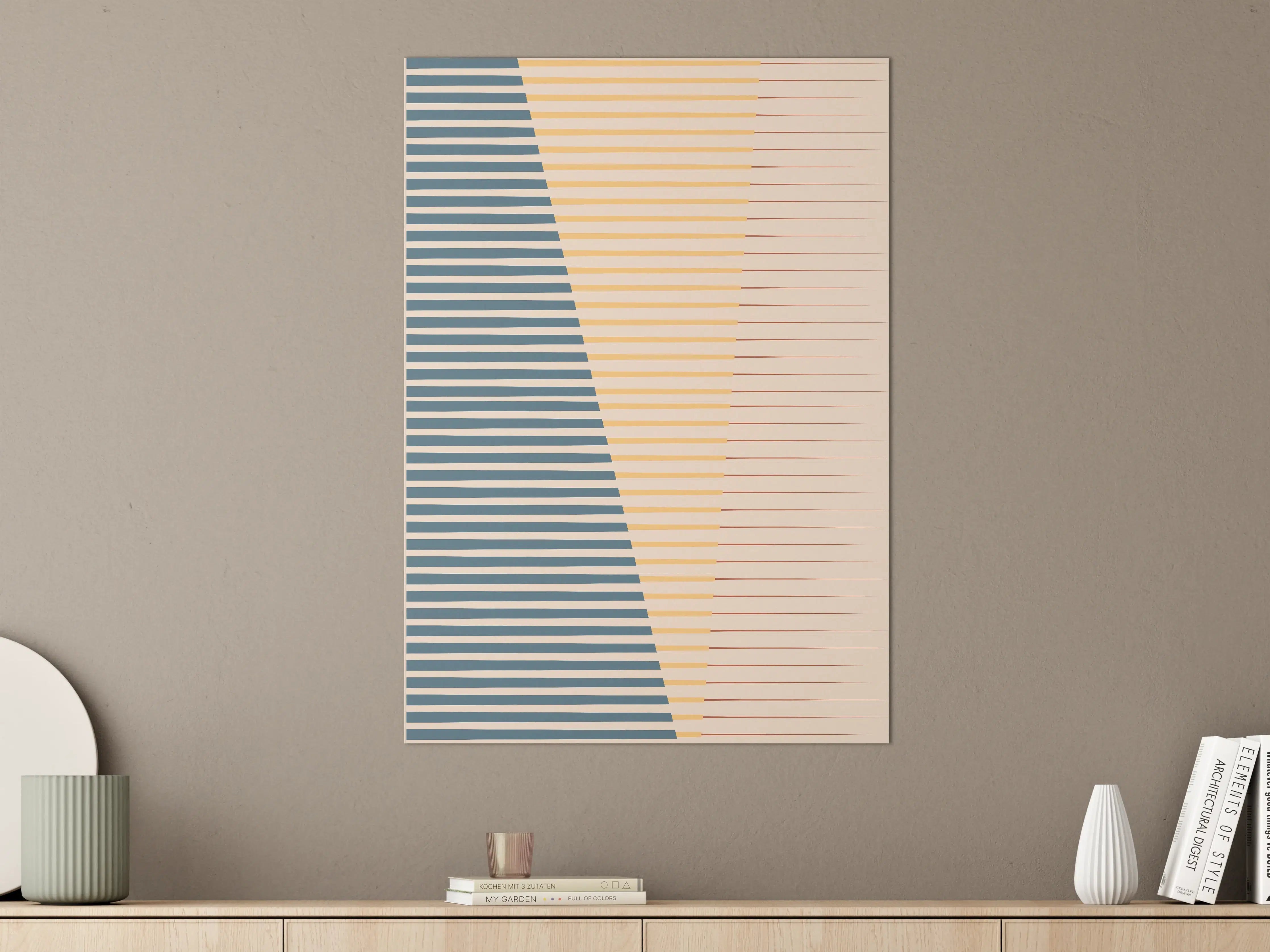 Große Wandbilder - Zeitlose Grau-Pastell-Geometrien