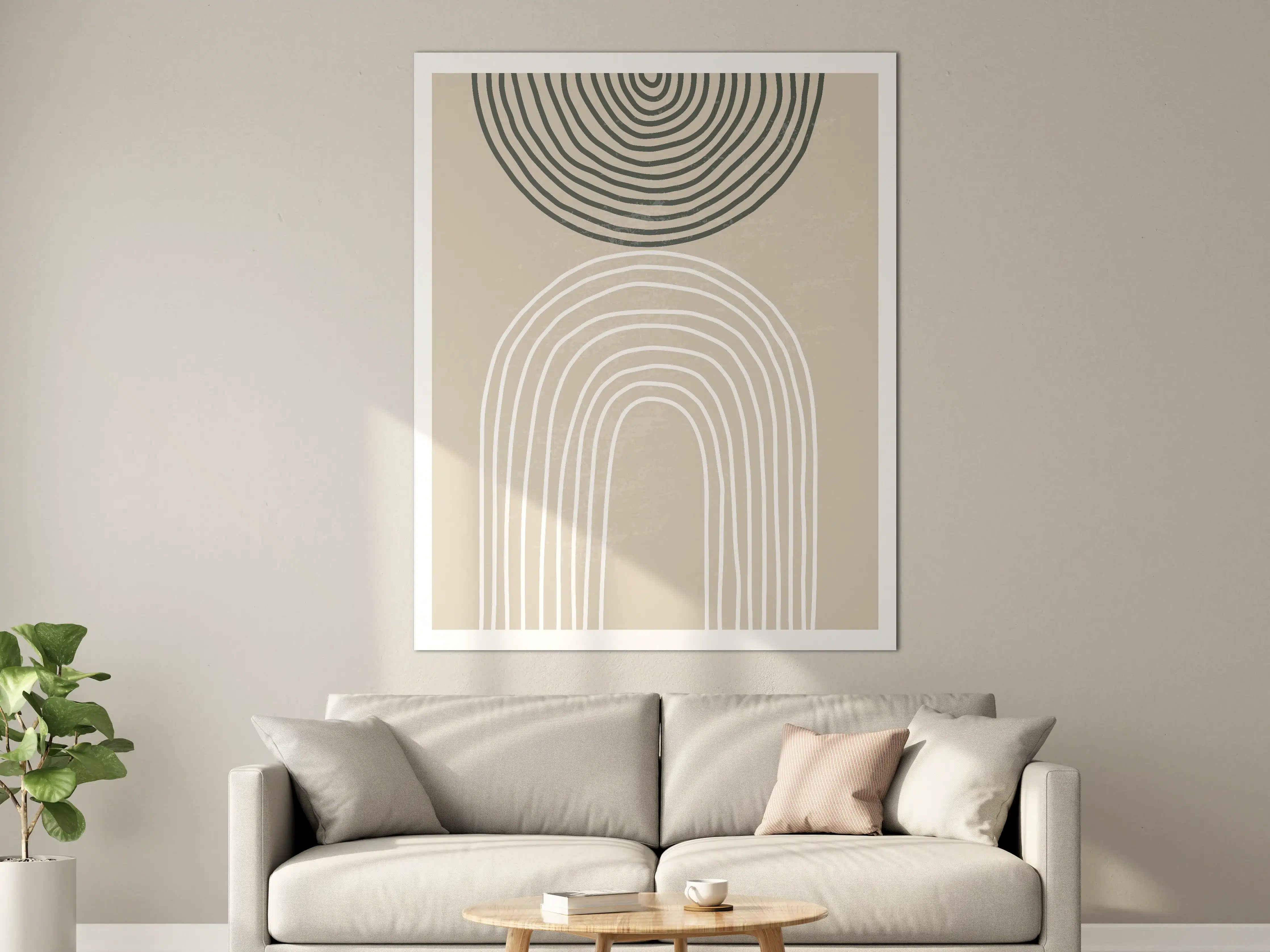 Große Wandbilder - Zeitlose Grautöne in minimalistischen Mustern