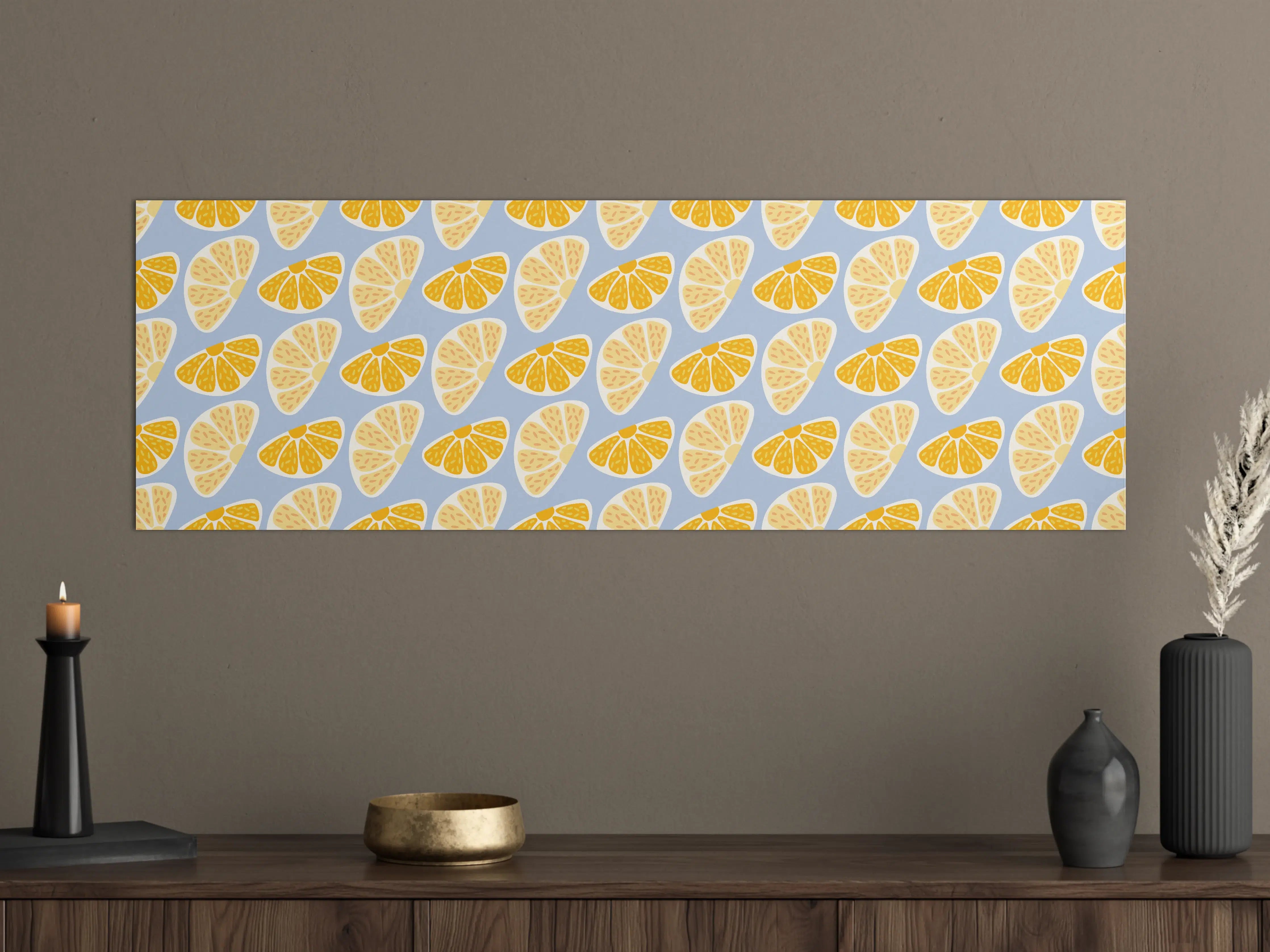 Große Wandbilder - Zitrus-Orange-Muster