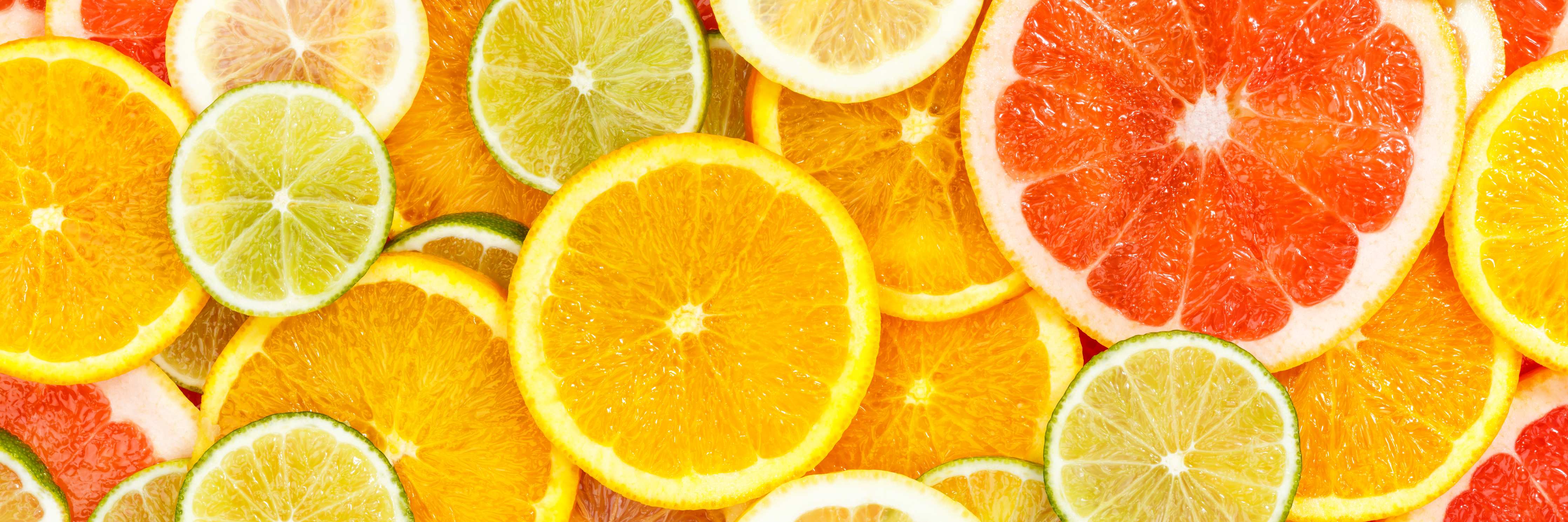 Große Wandbilder-Zitrusmix Orange Gelb Grün