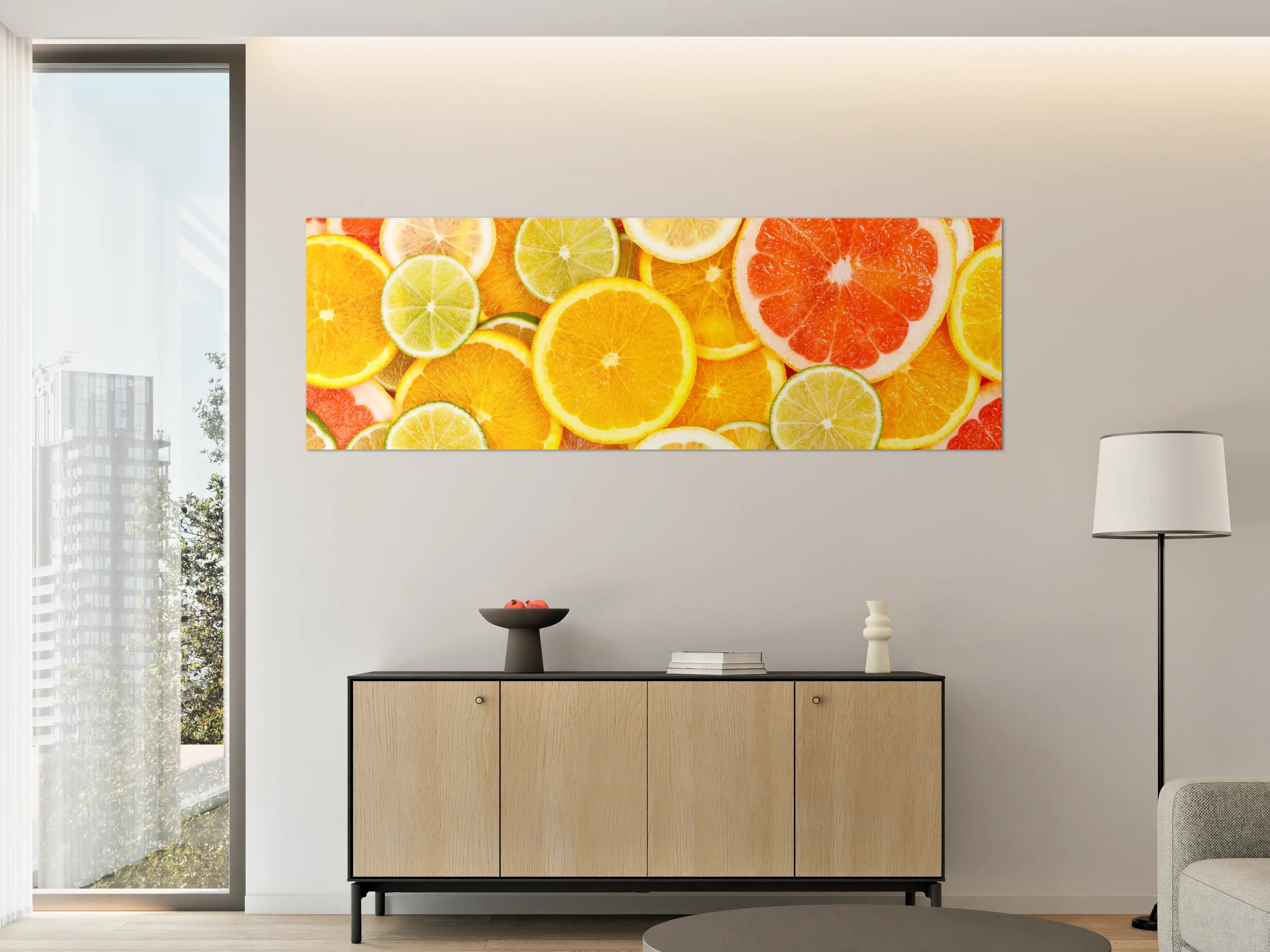 Große Wandbilder - Zitrusmix Orange Gelb Grün