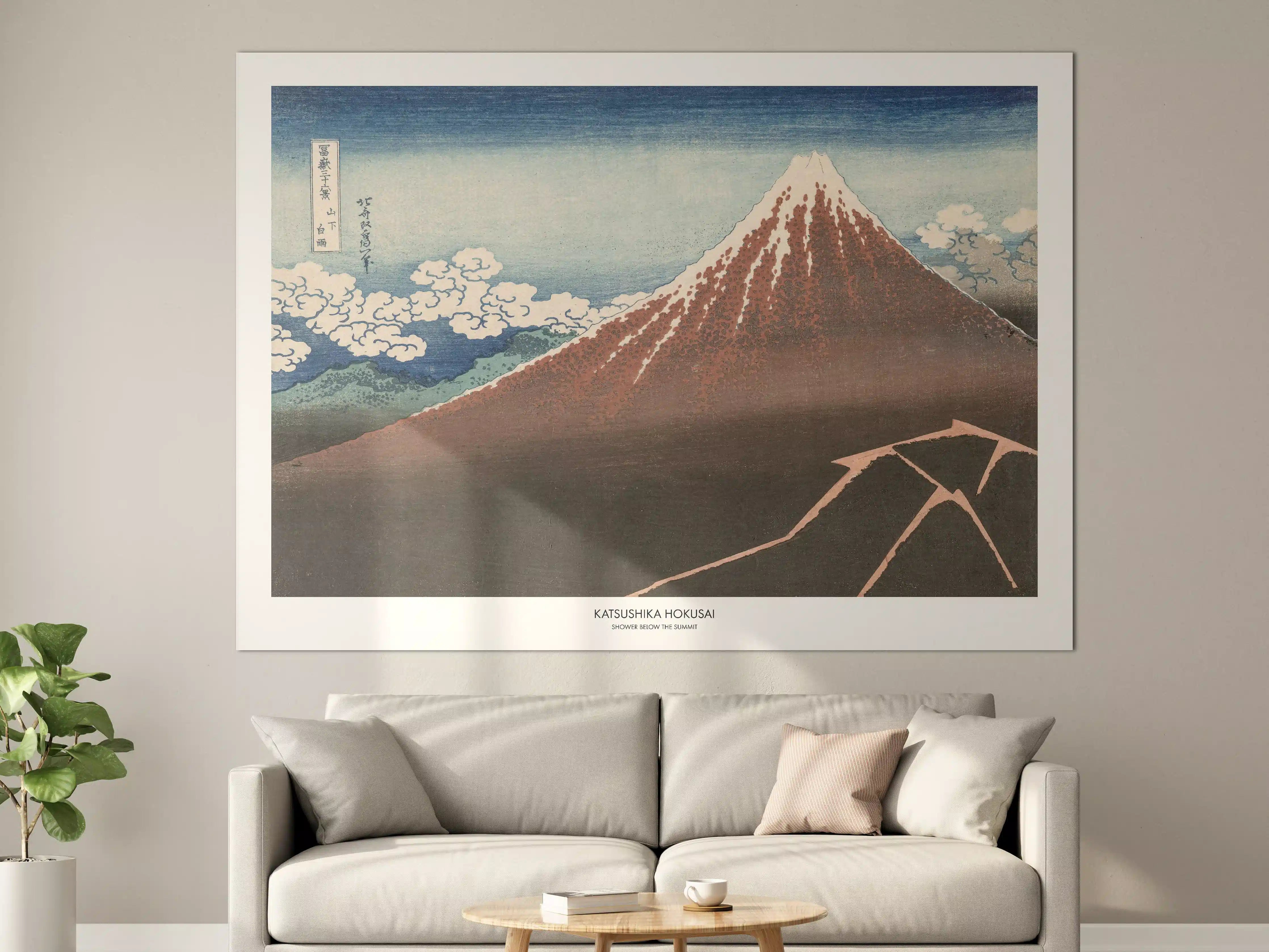 Große Wandbilder - "Shower Below Summit" - Japan