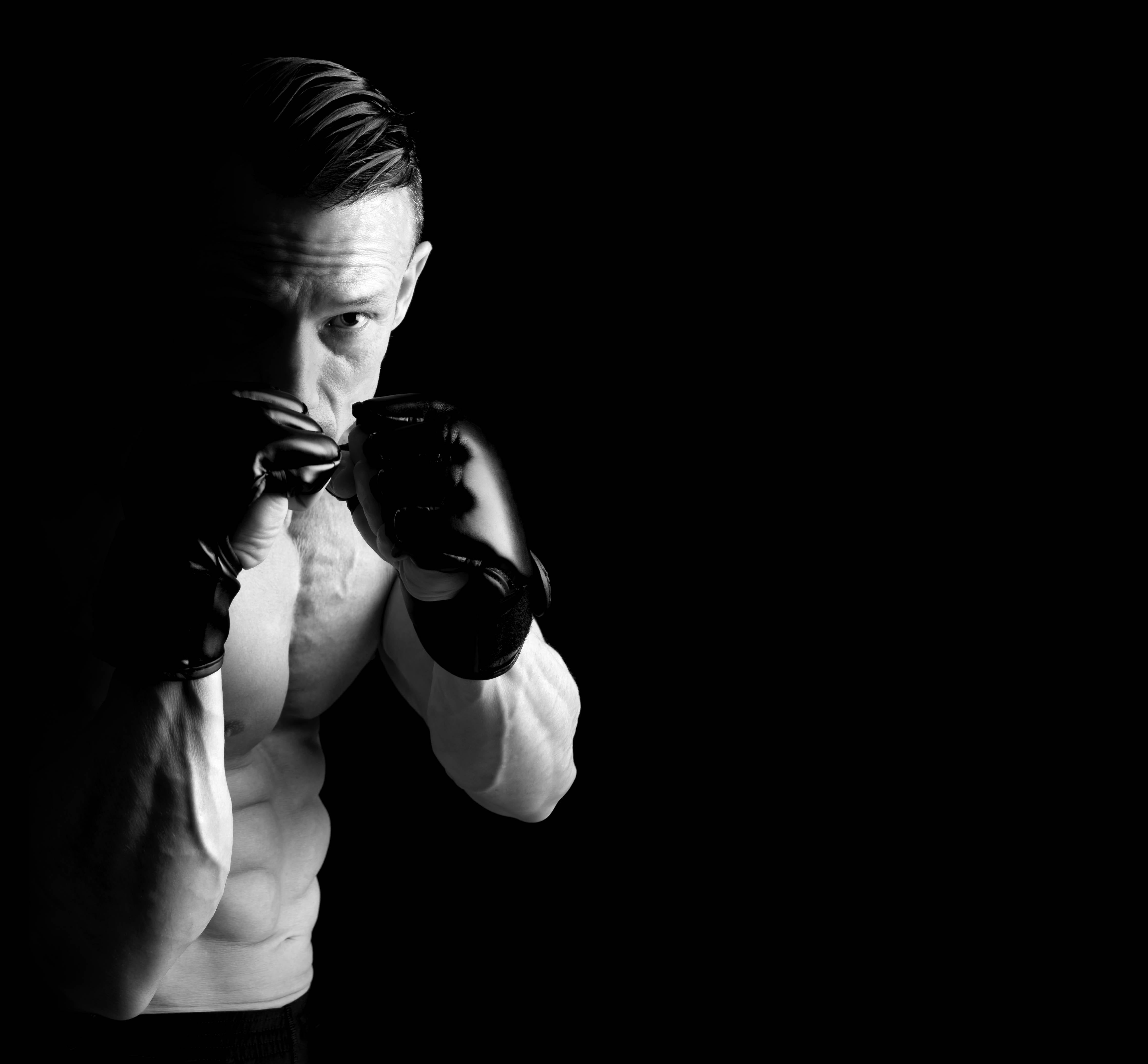 Große Wandbilder-athletischer MMA-Sportler