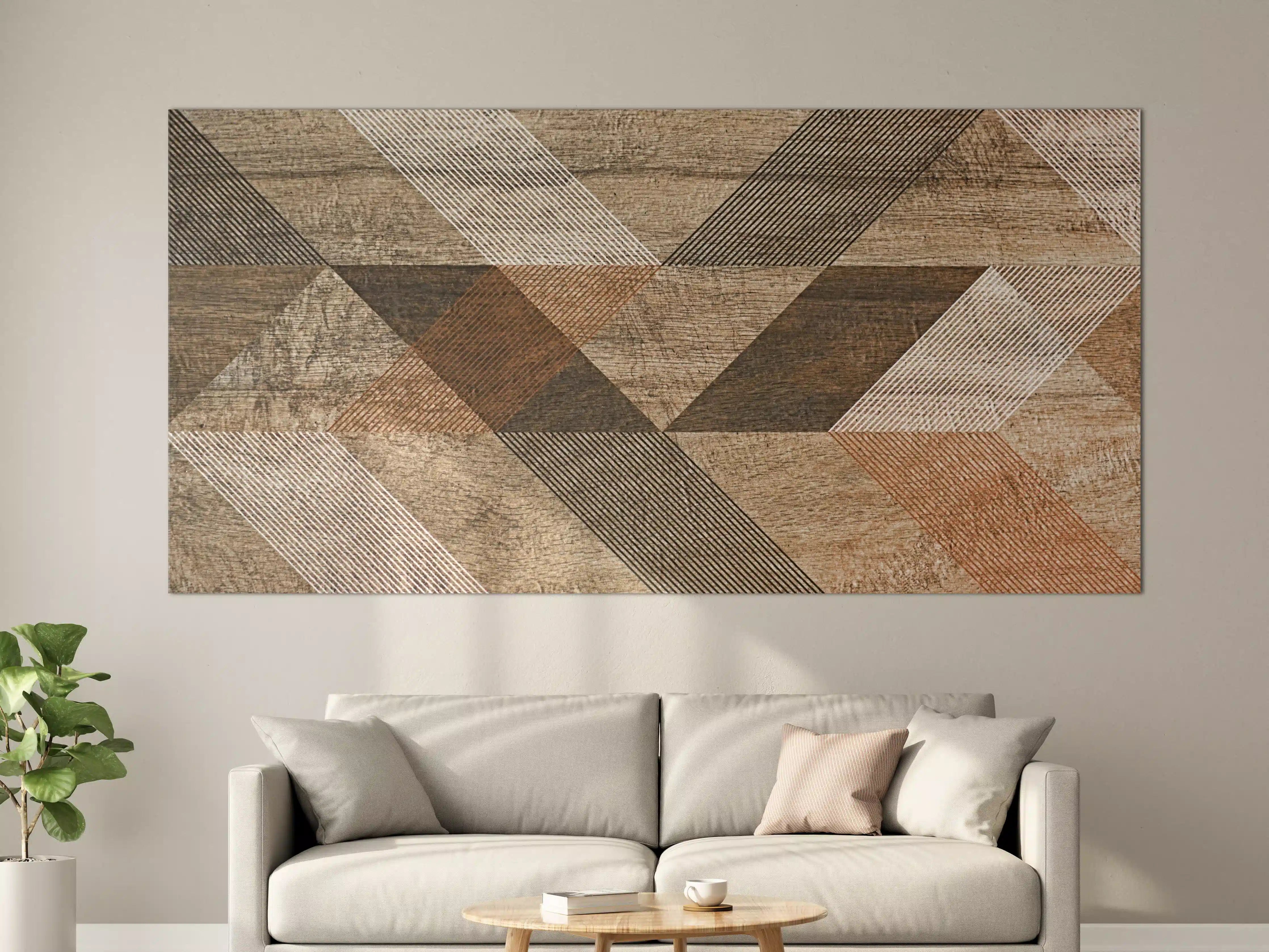 Große Wandbilder - geometrisches Mosaik Design