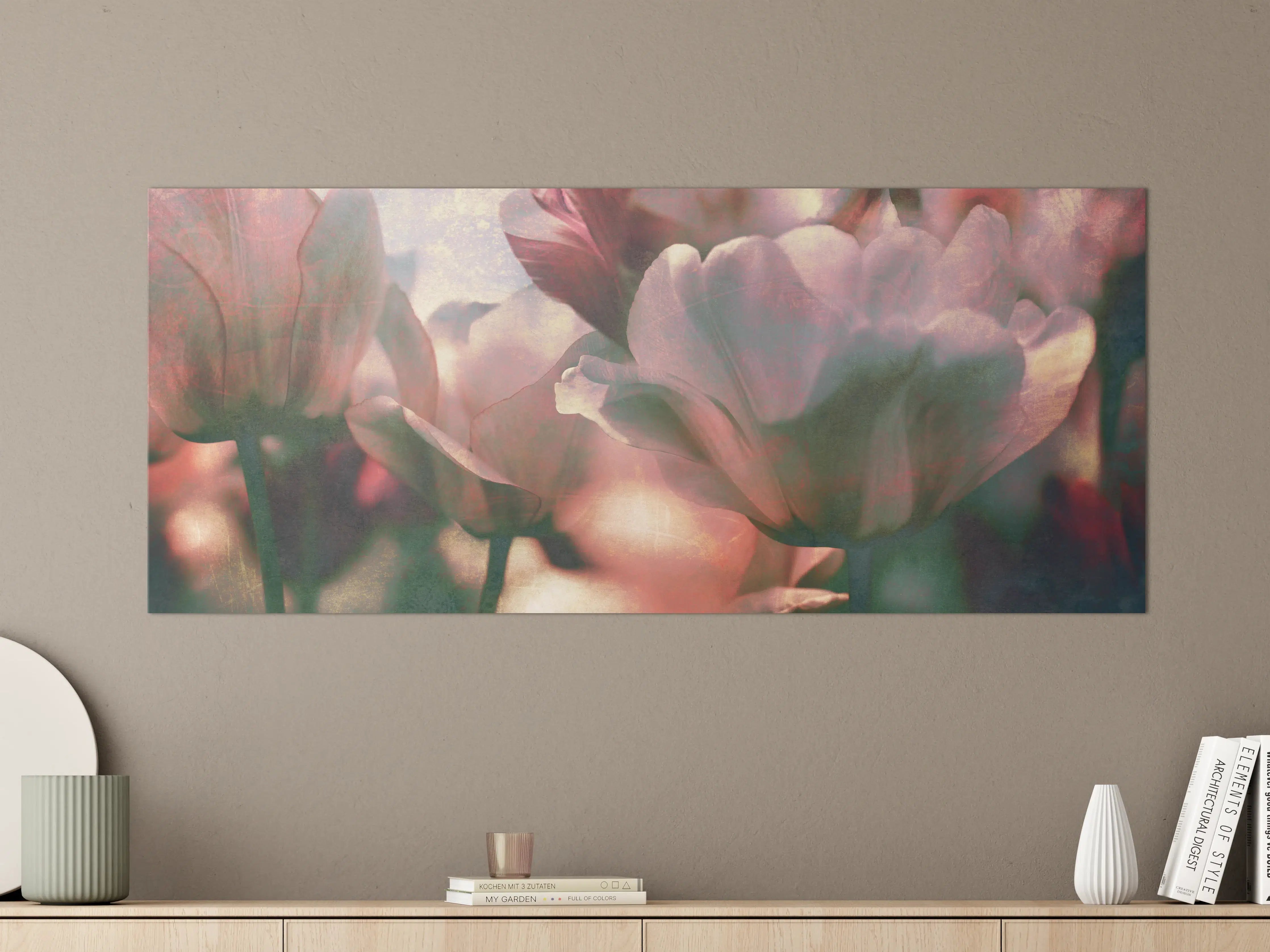Große Wandbilder - nostalgische Tulpen 