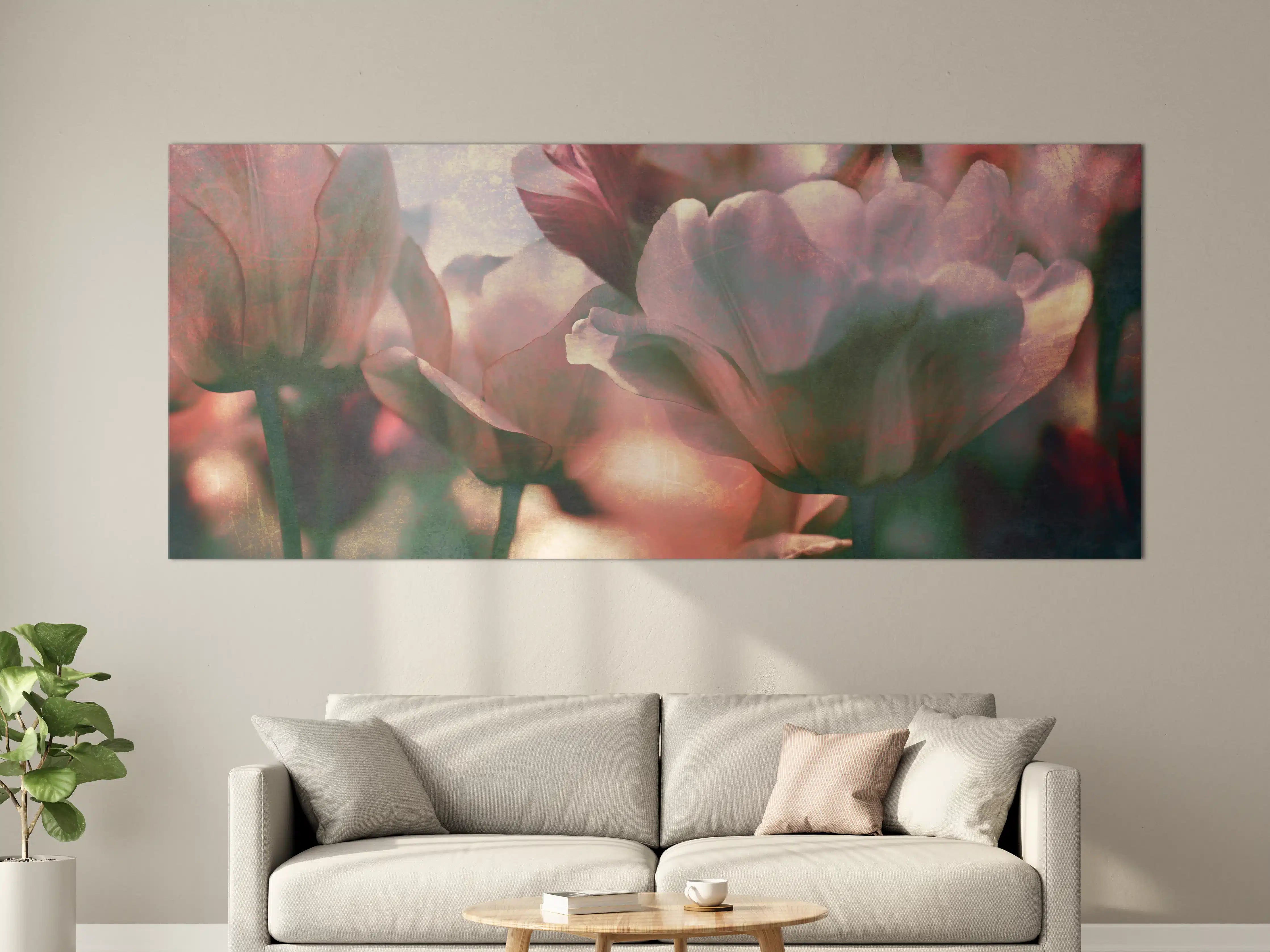 Große Wandbilder - nostalgische Tulpen 