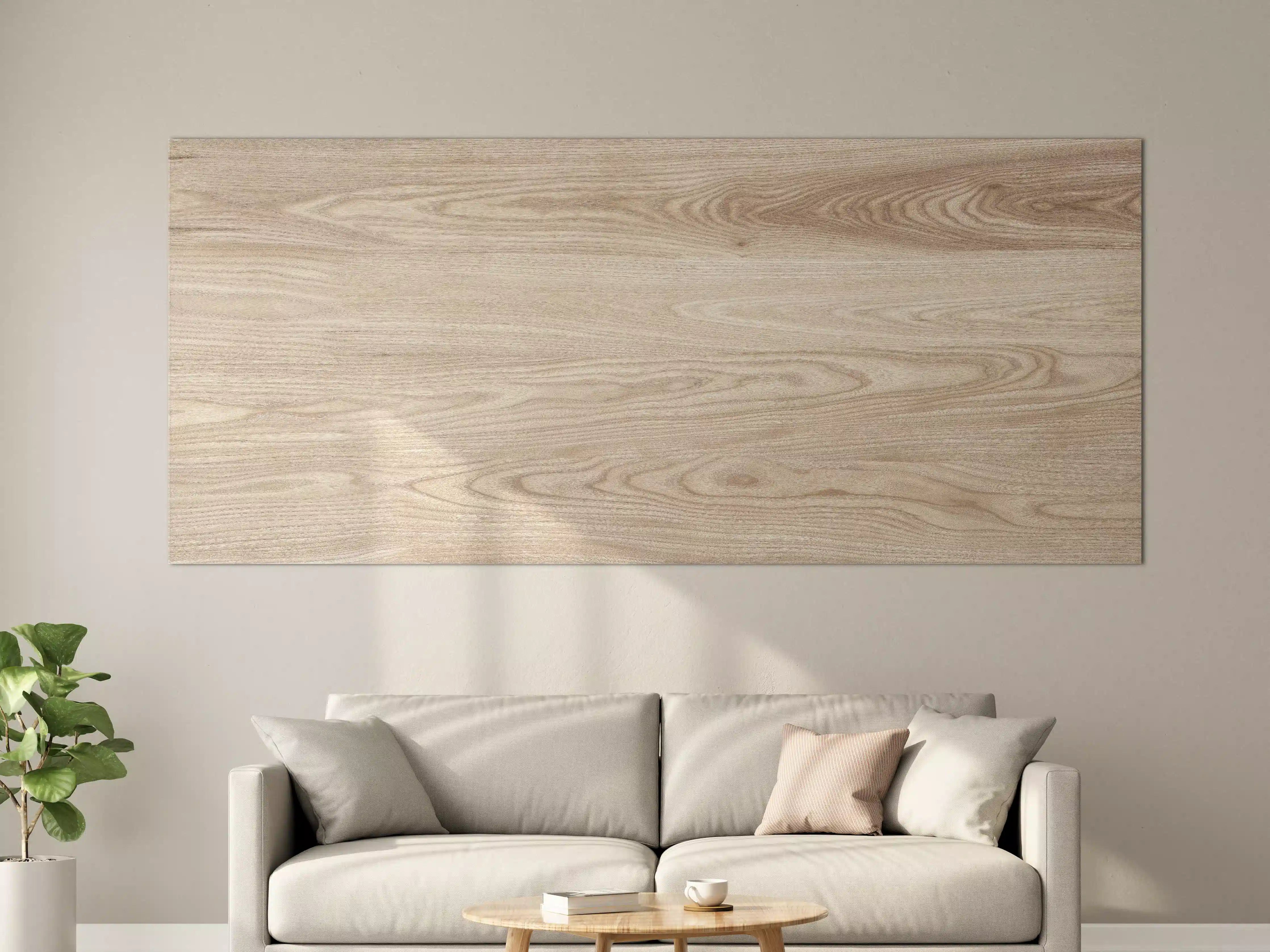 Große Wandbilder - schlichtes Holzmuster