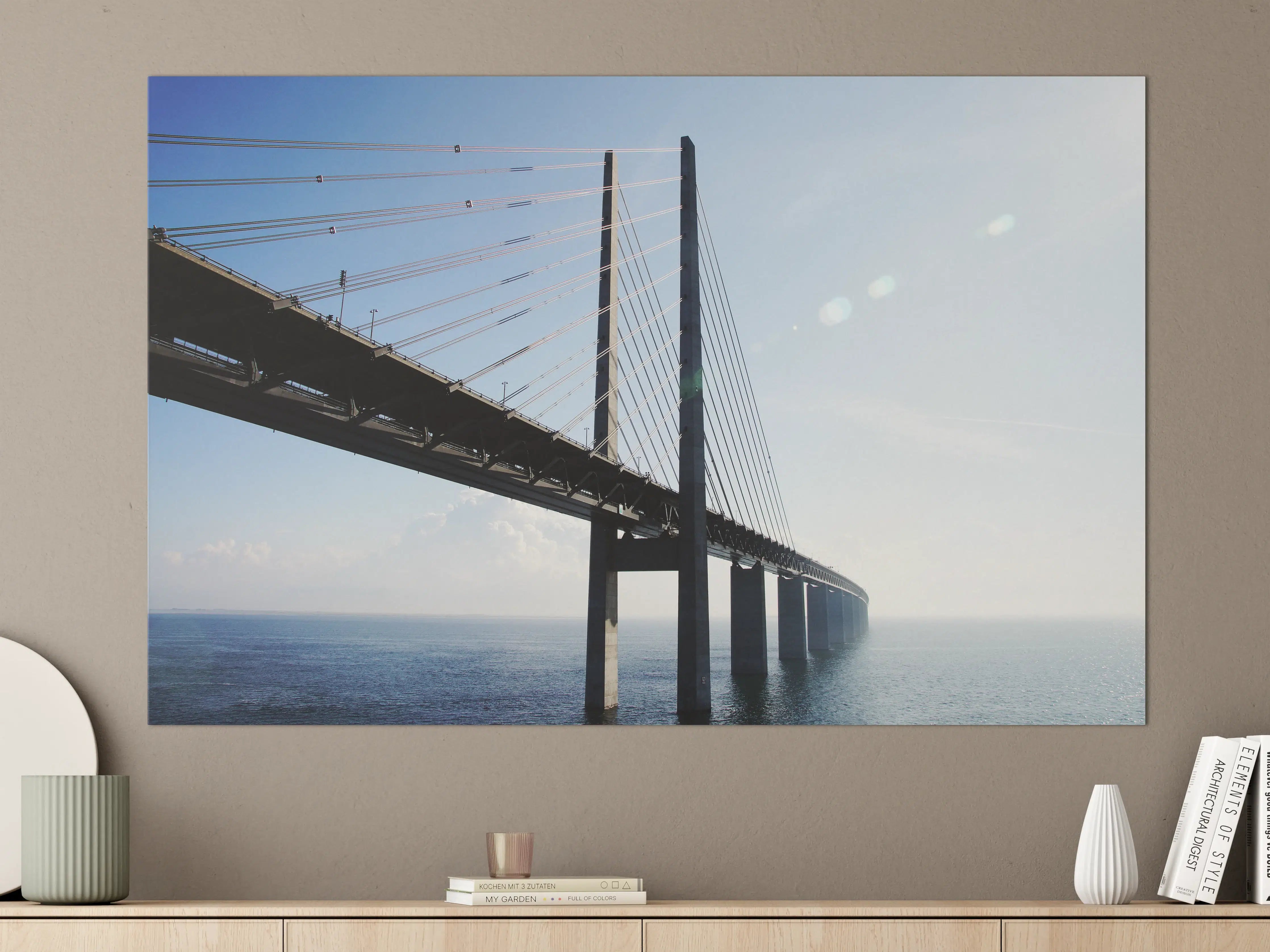 Große Wandbilder - spektakuläre Brücke in Schweden