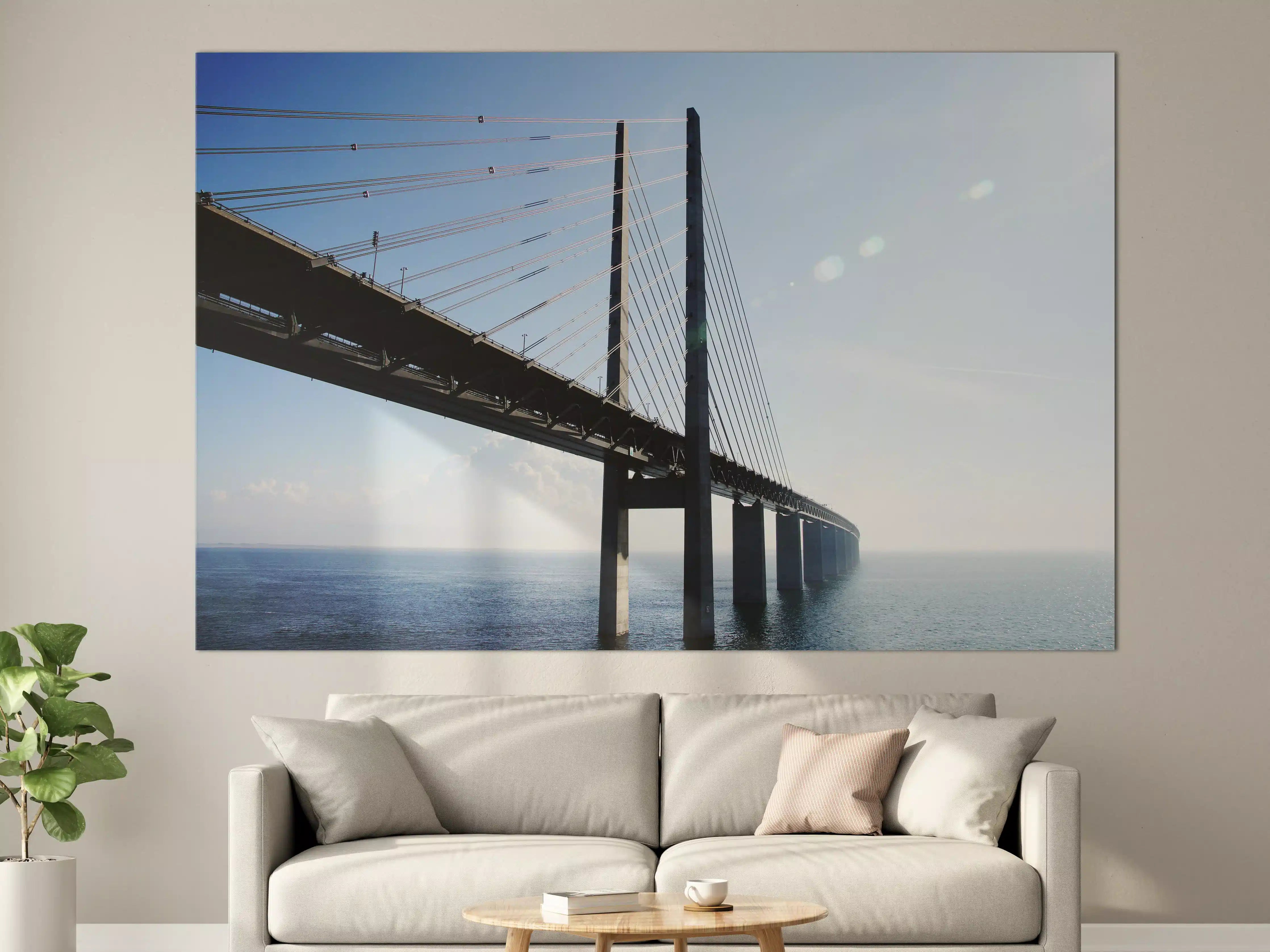 Große Wandbilder - spektakuläre Brücke in Schweden