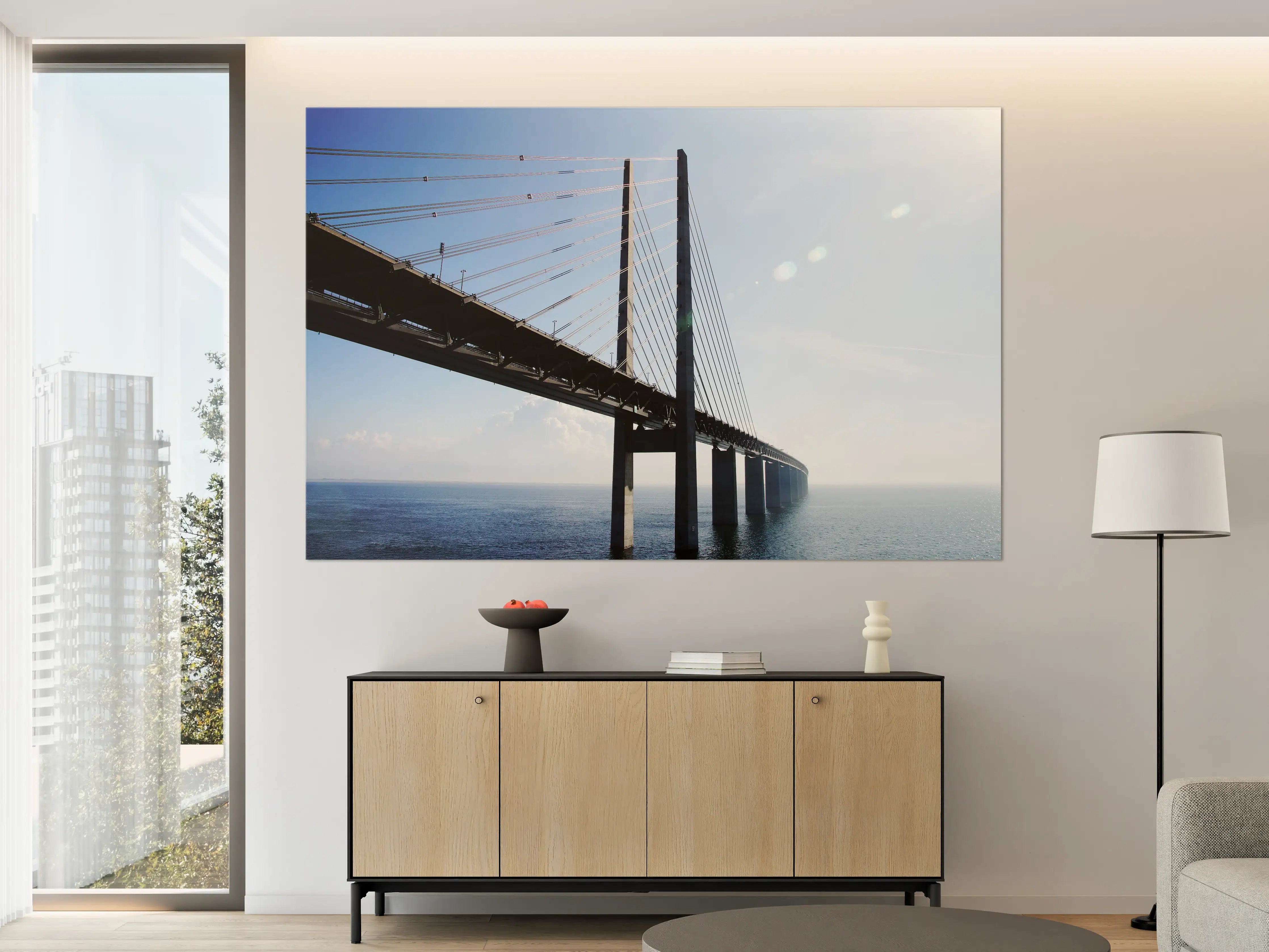 Große Wandbilder - spektakuläre Brücke in Schweden
