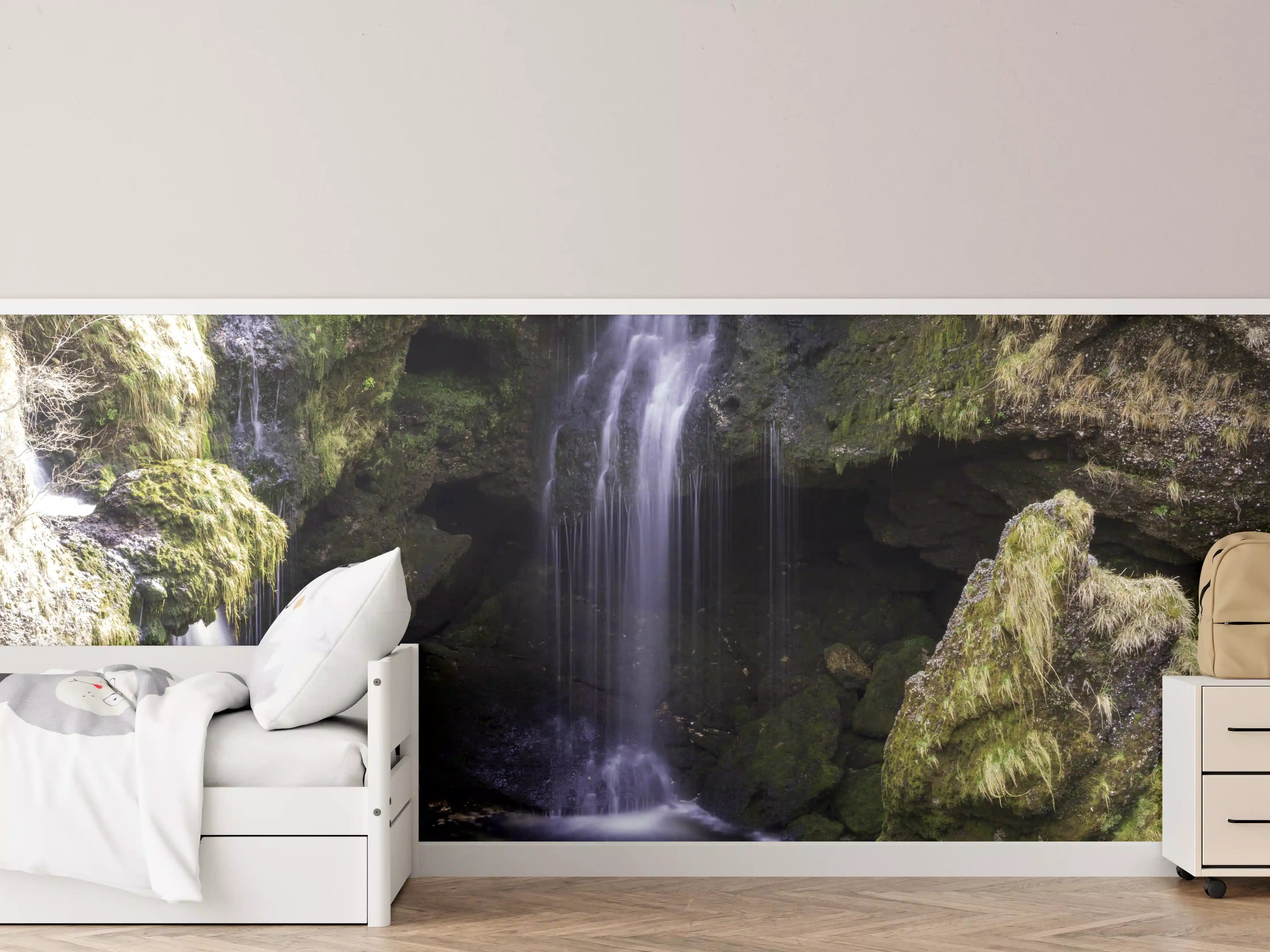 Kinderzimmer Wandgestaltung -  harmonische Traunfall Wasserfälle