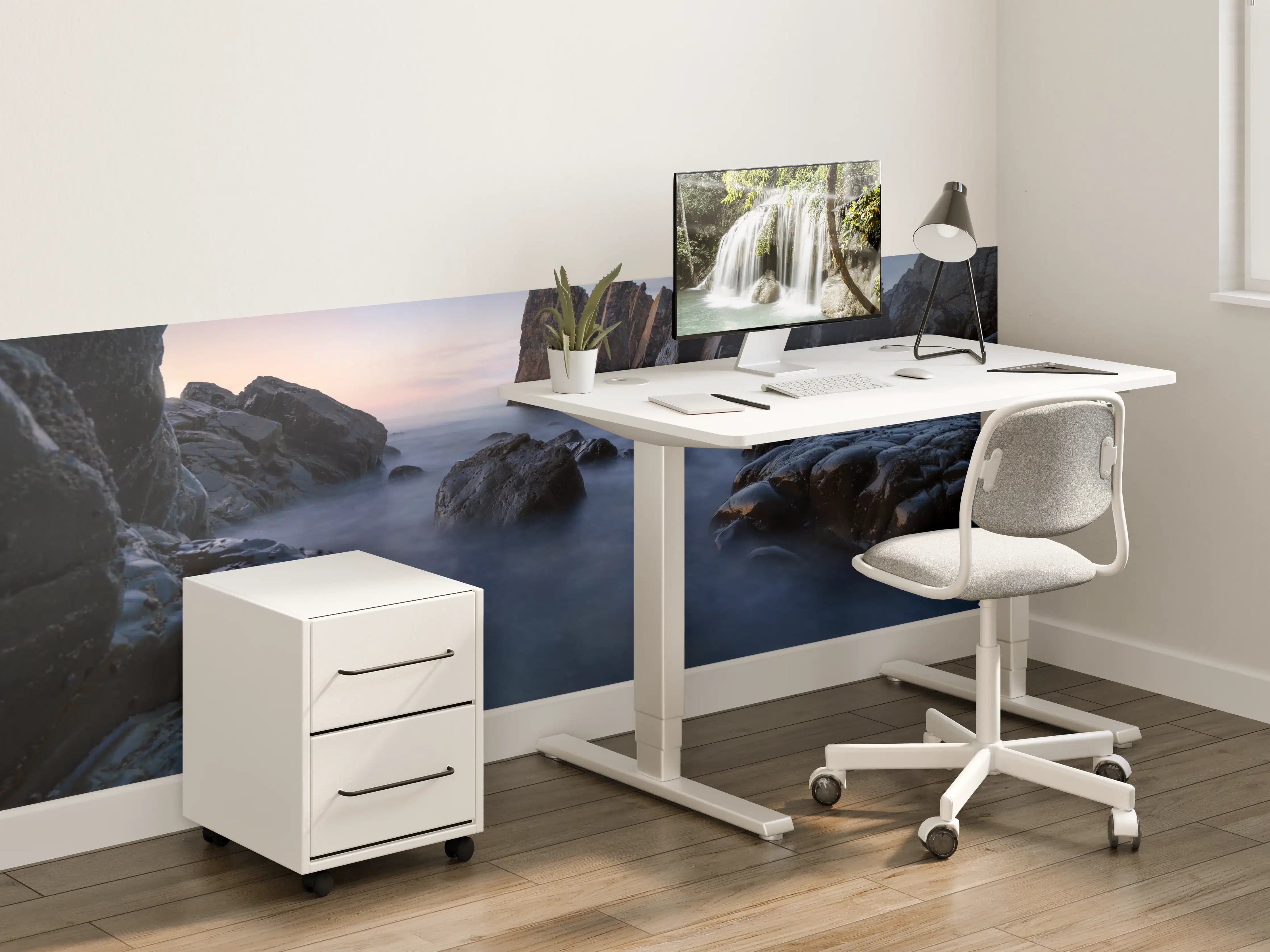 Kinderzimmer Wandgestaltung - Abendlicht Küstenpanorama