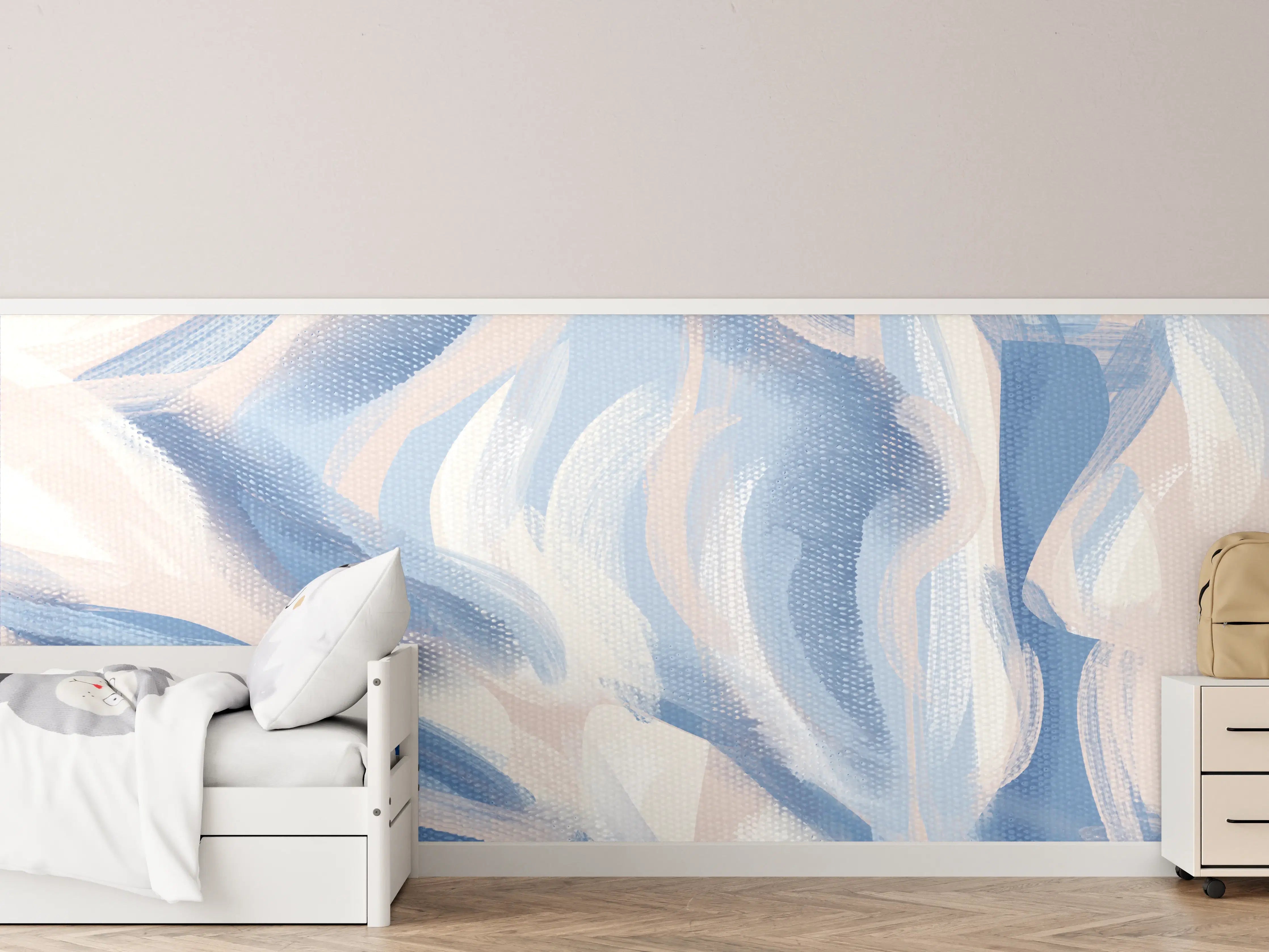 Kinderzimmer Wandgestaltung - Abstrakte Acryl-Kunstleinwand