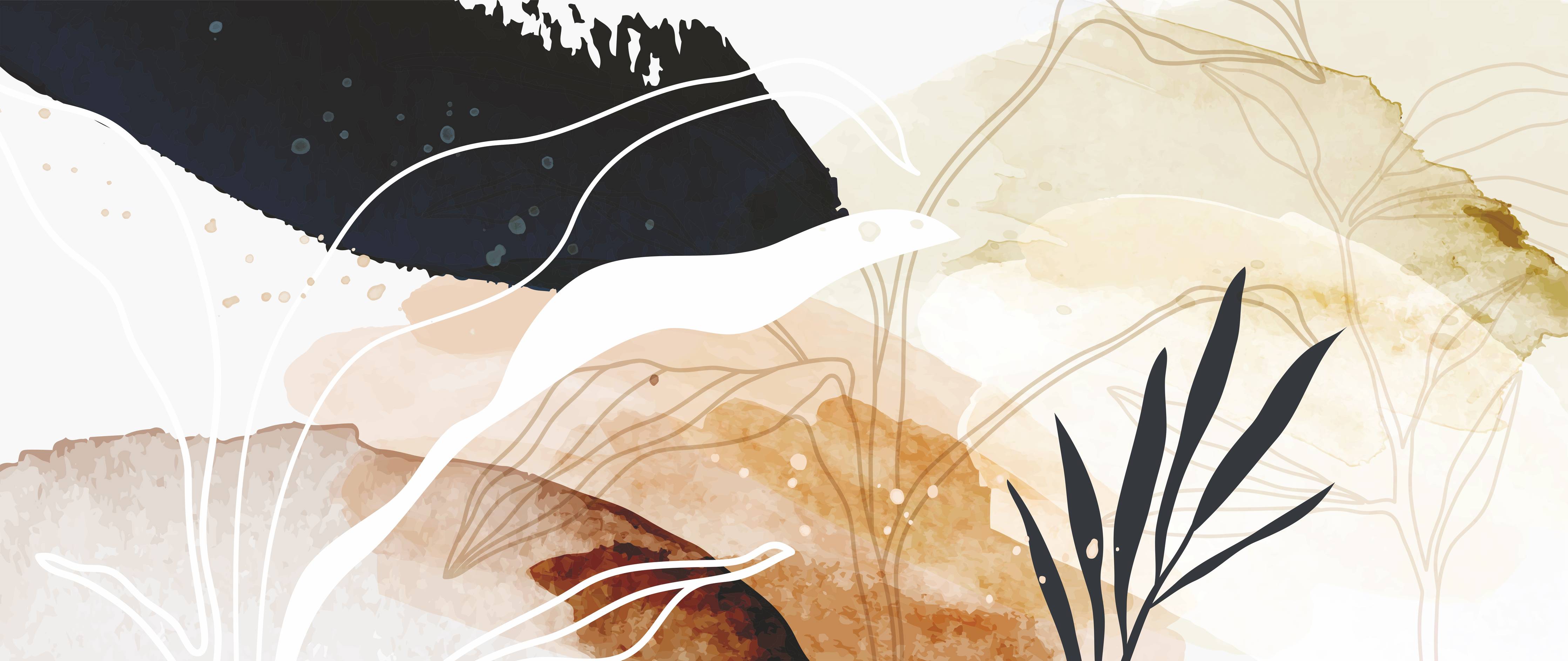 Kinderzimmer Wandgestaltung-Abstrakte Natur Kunst