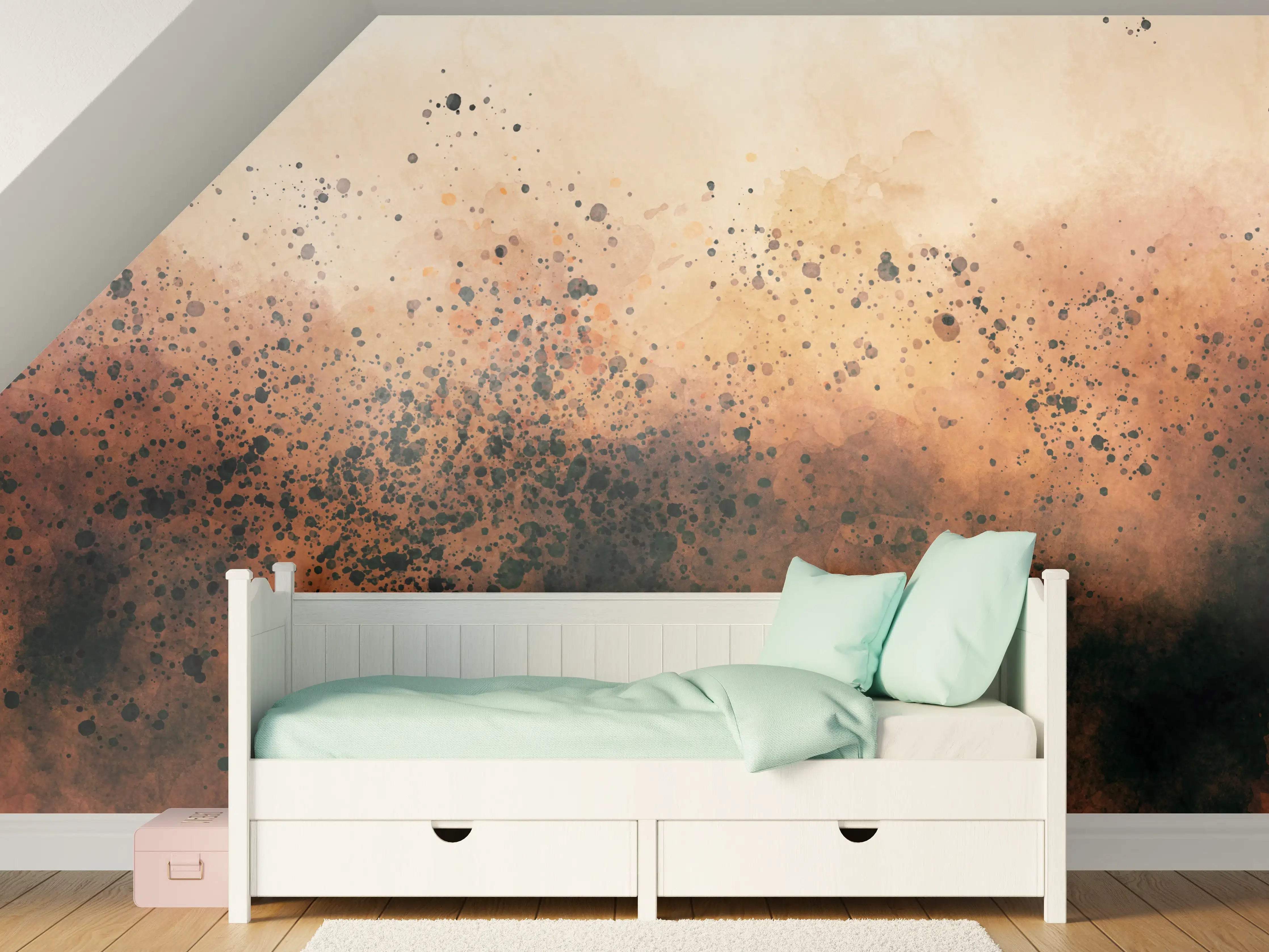 Kinderzimmer Wandgestaltung - Abstrakte Rauchfarben Explosion