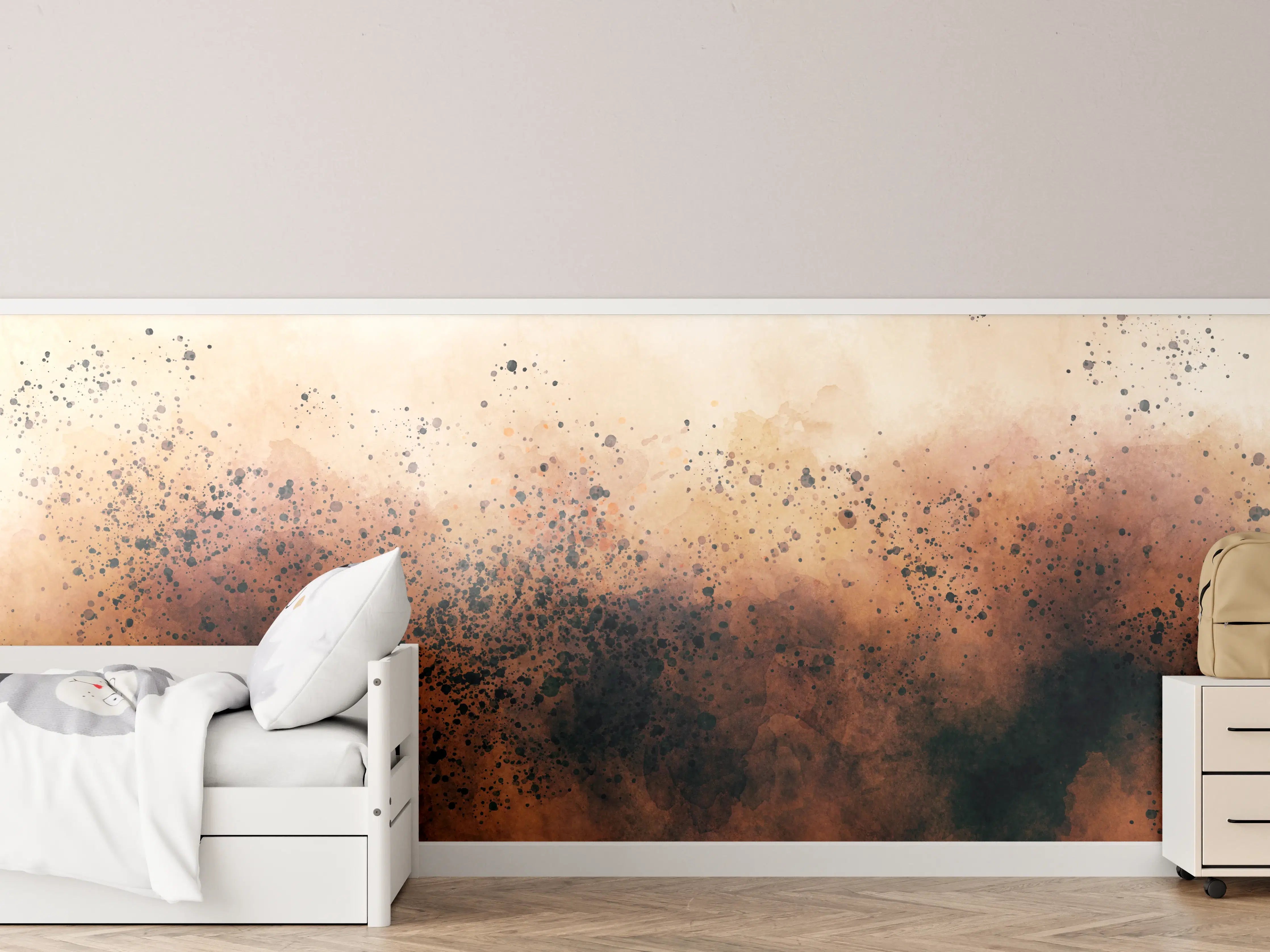 Kinderzimmer Wandgestaltung - Abstrakte Rauchfarben Explosion