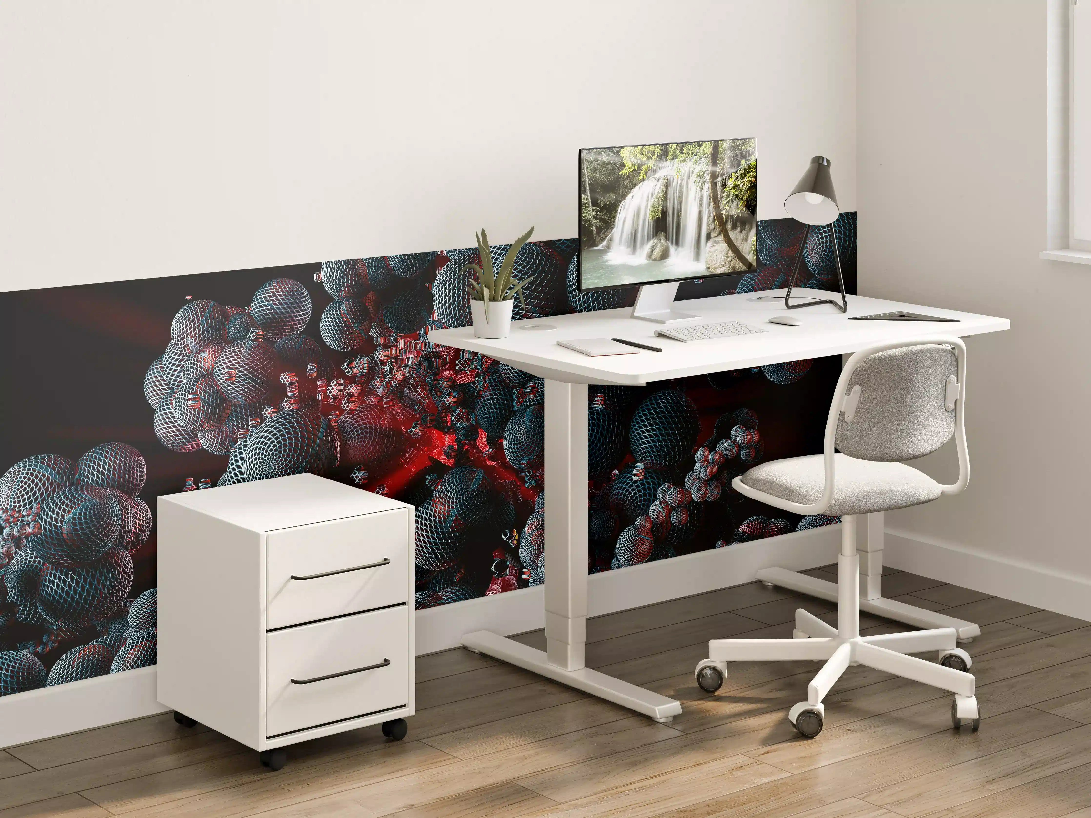 Kinderzimmer Wandgestaltung - Abstrakte Technologie - 3D Rendering