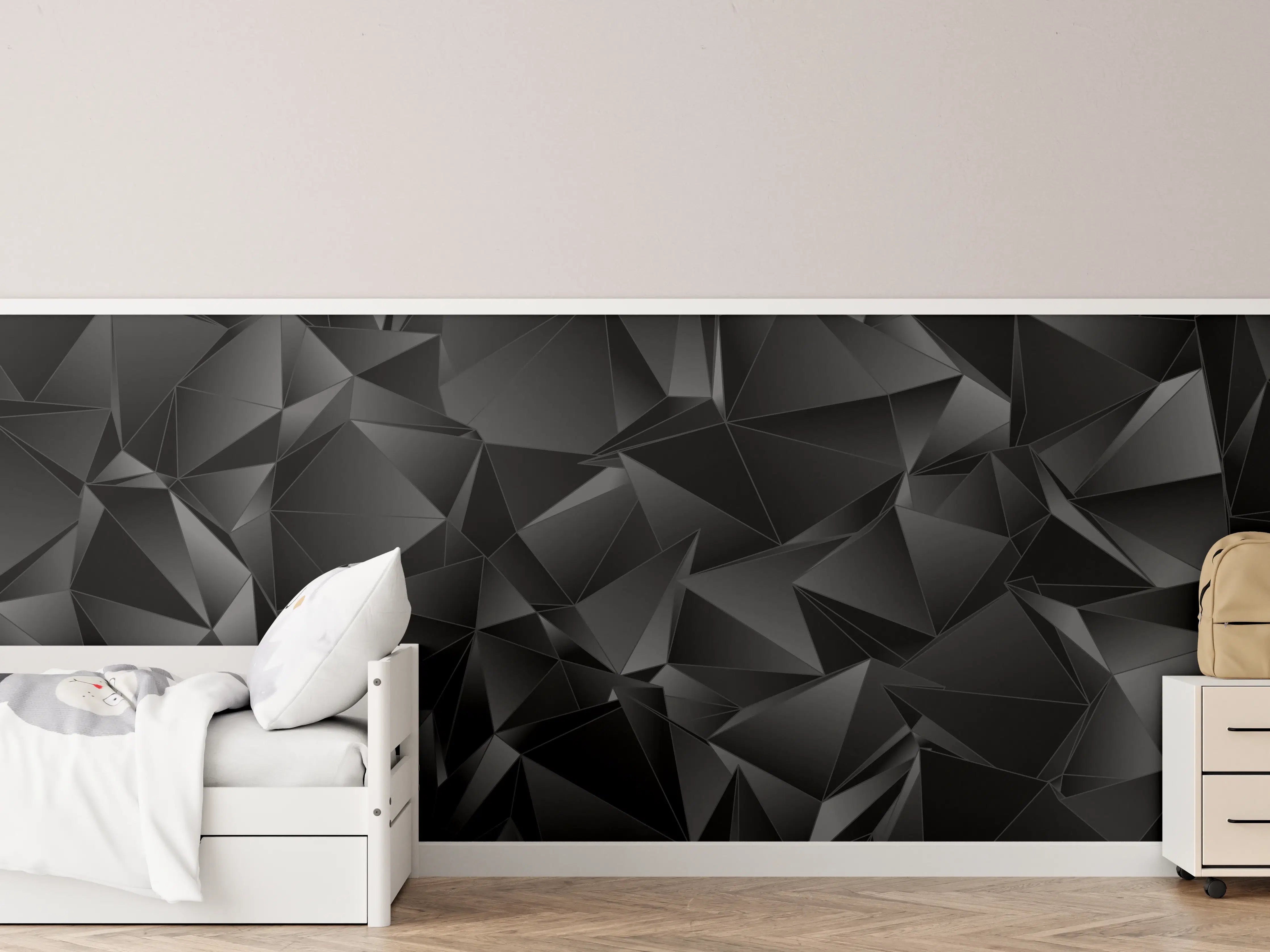 Kinderzimmer Wandgestaltung - Abstrakter Hintergrund Polygonale Textur