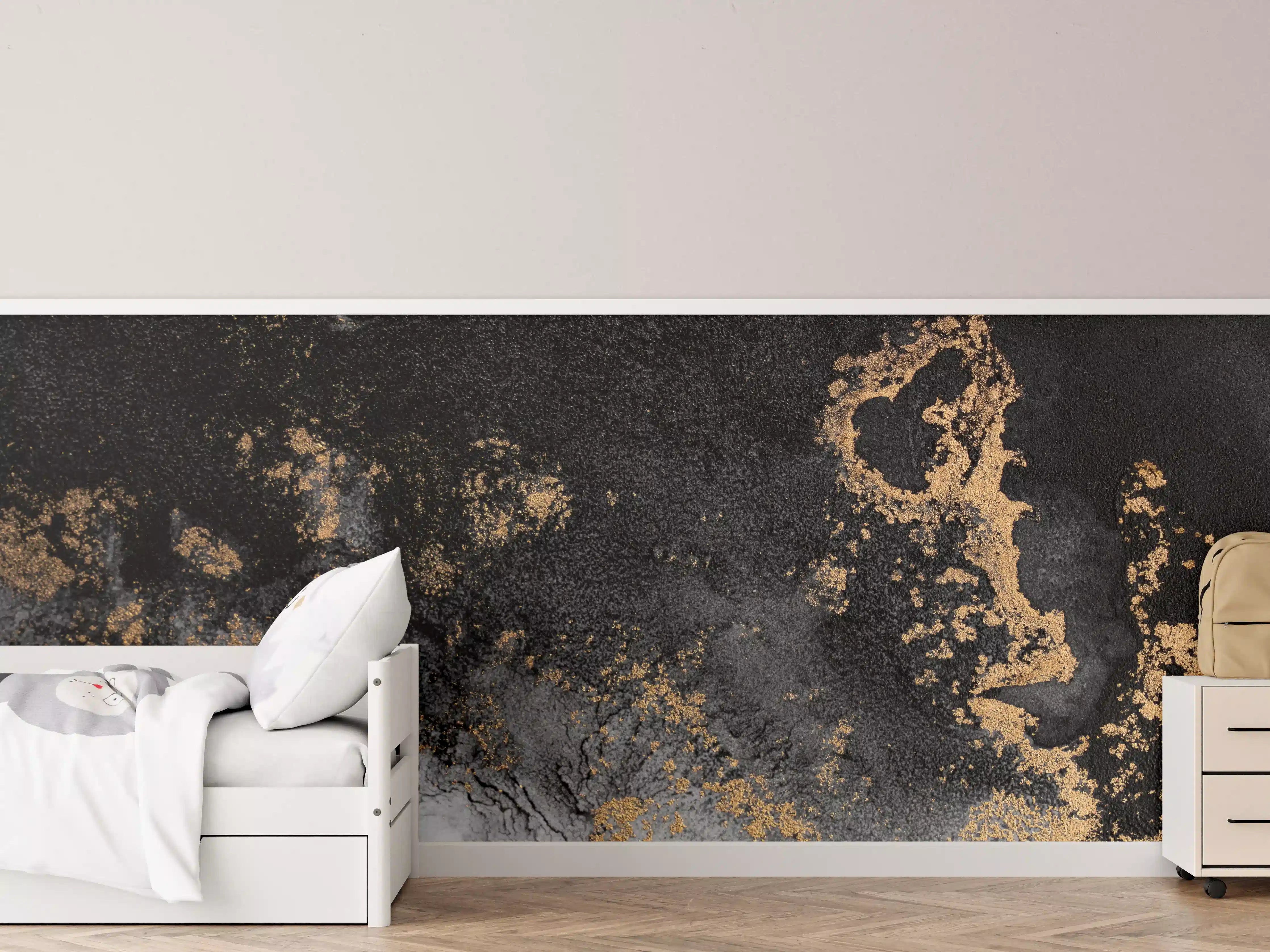 Kinderzimmer Wandgestaltung - Abstraktes Marmor Design - Flüssigkunst