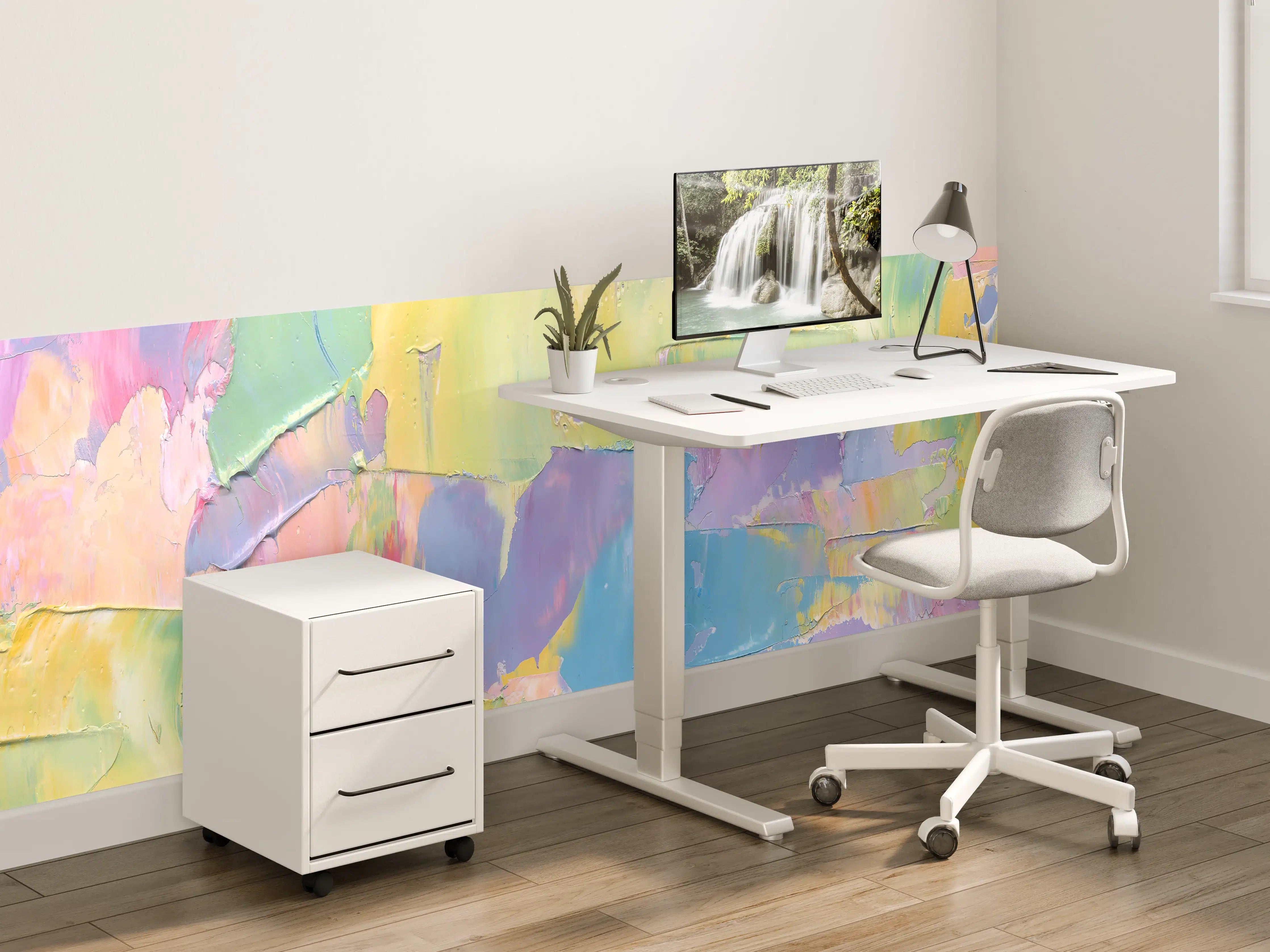 Kinderzimmer Wandgestaltung - Acryl Kunstwerk - bunt