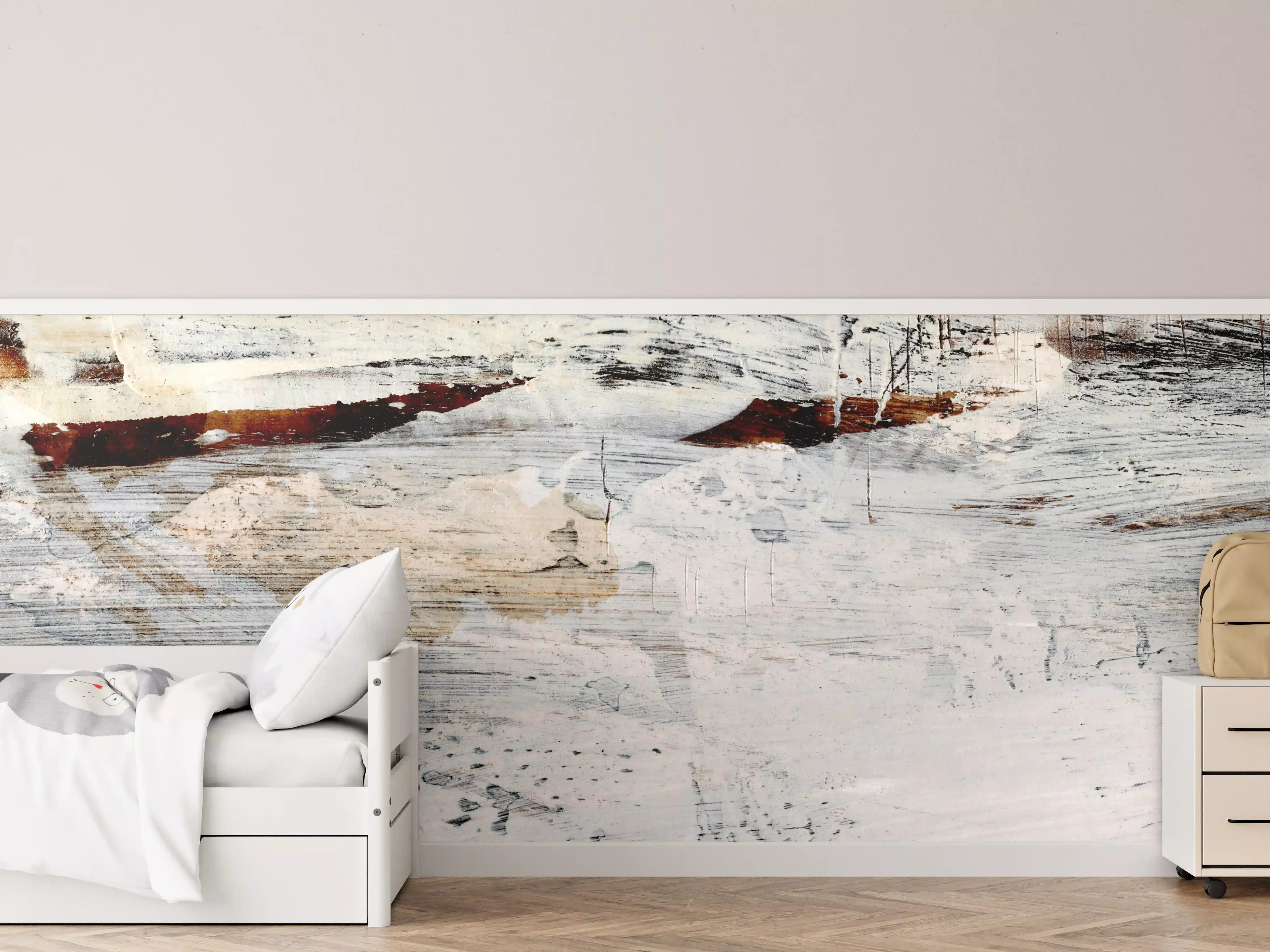 Kinderzimmer Wandgestaltung - Acryl Zeichnung - Abstrakt