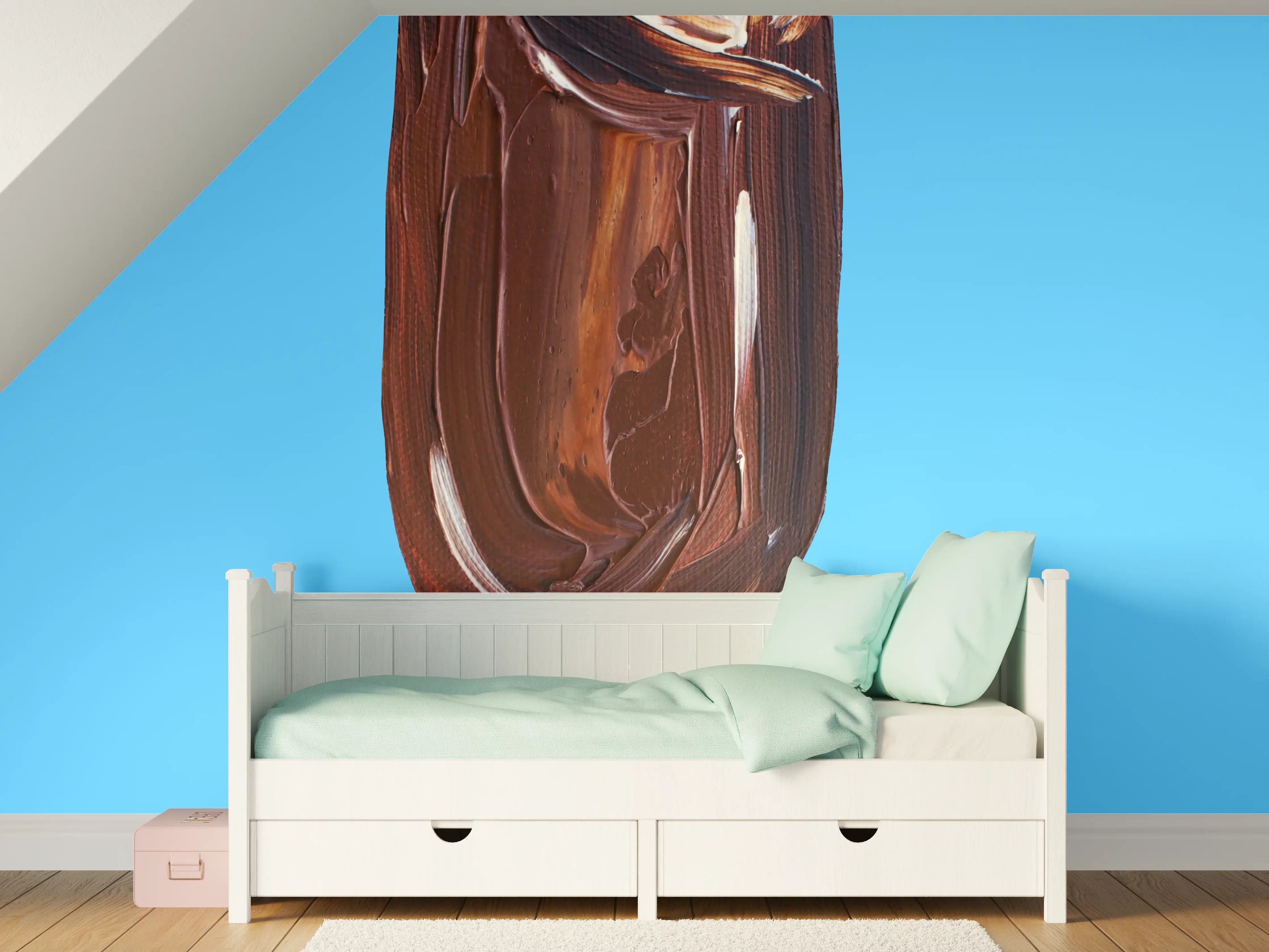 Kinderzimmer Wandgestaltung - Acryl Zeichnung - Eis