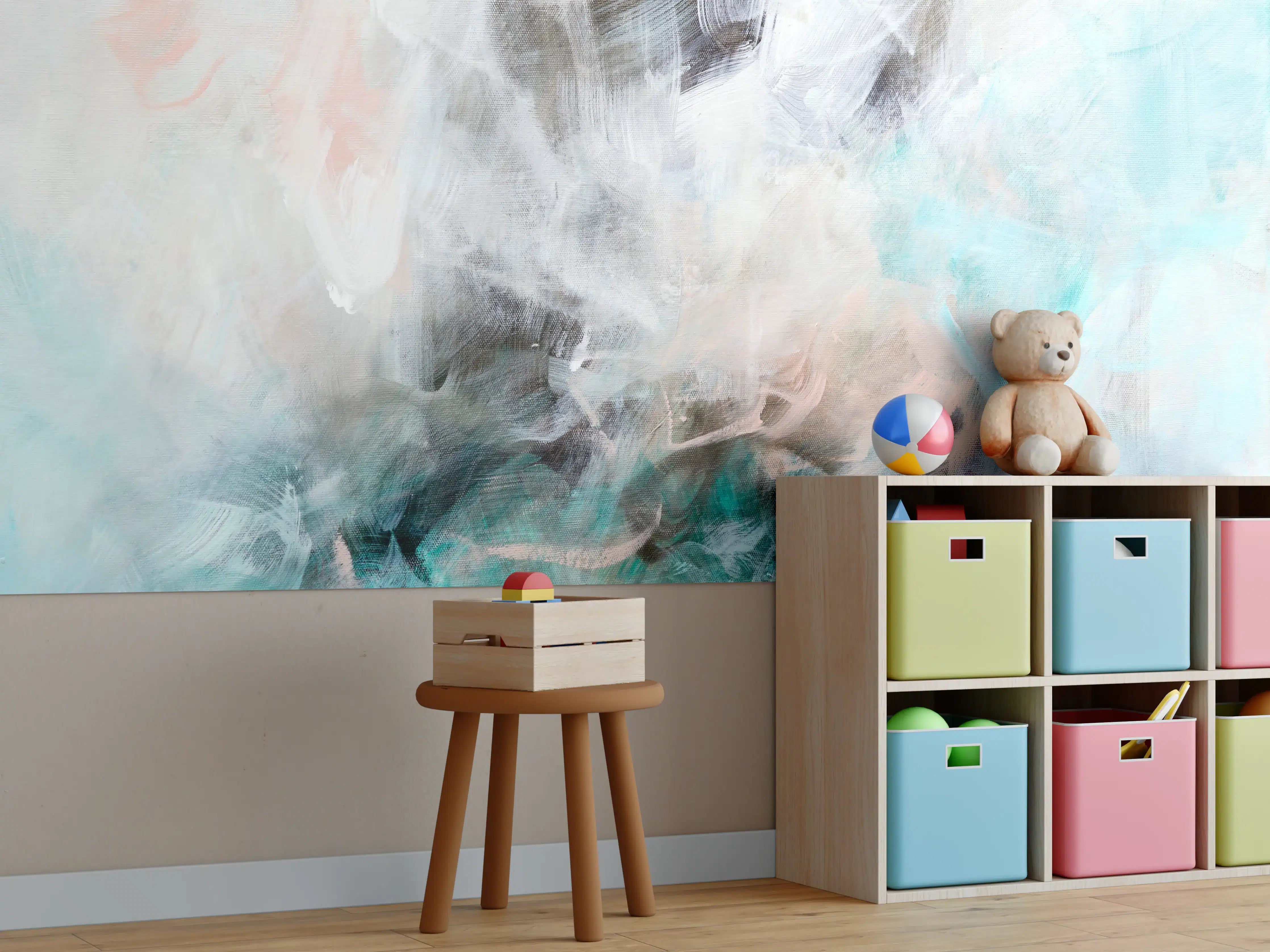 Kinderzimmer Wandgestaltung - Acryl Zeichnung - Gemälde