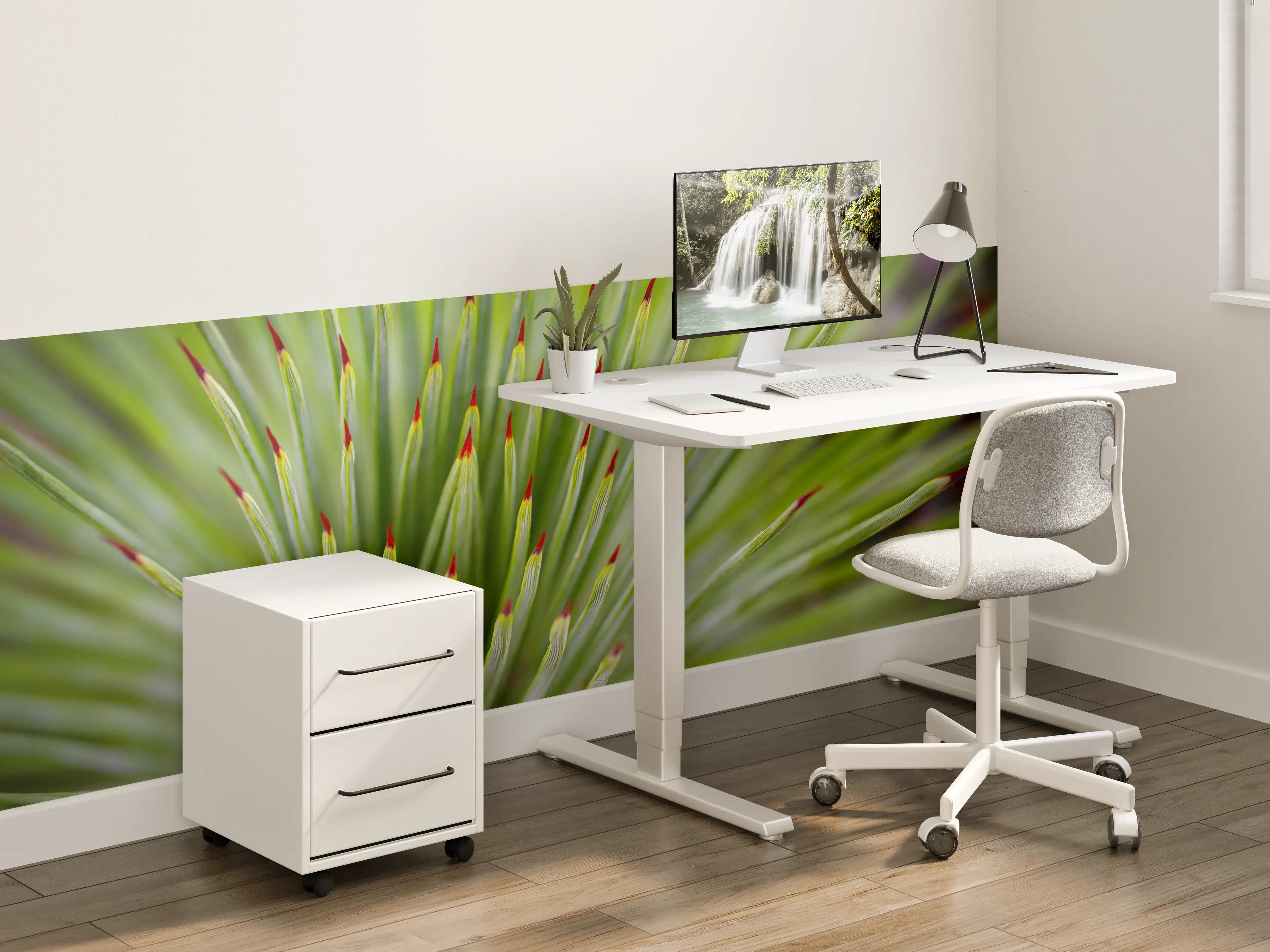 Kinderzimmer Wandgestaltung - Agave striata im Detail