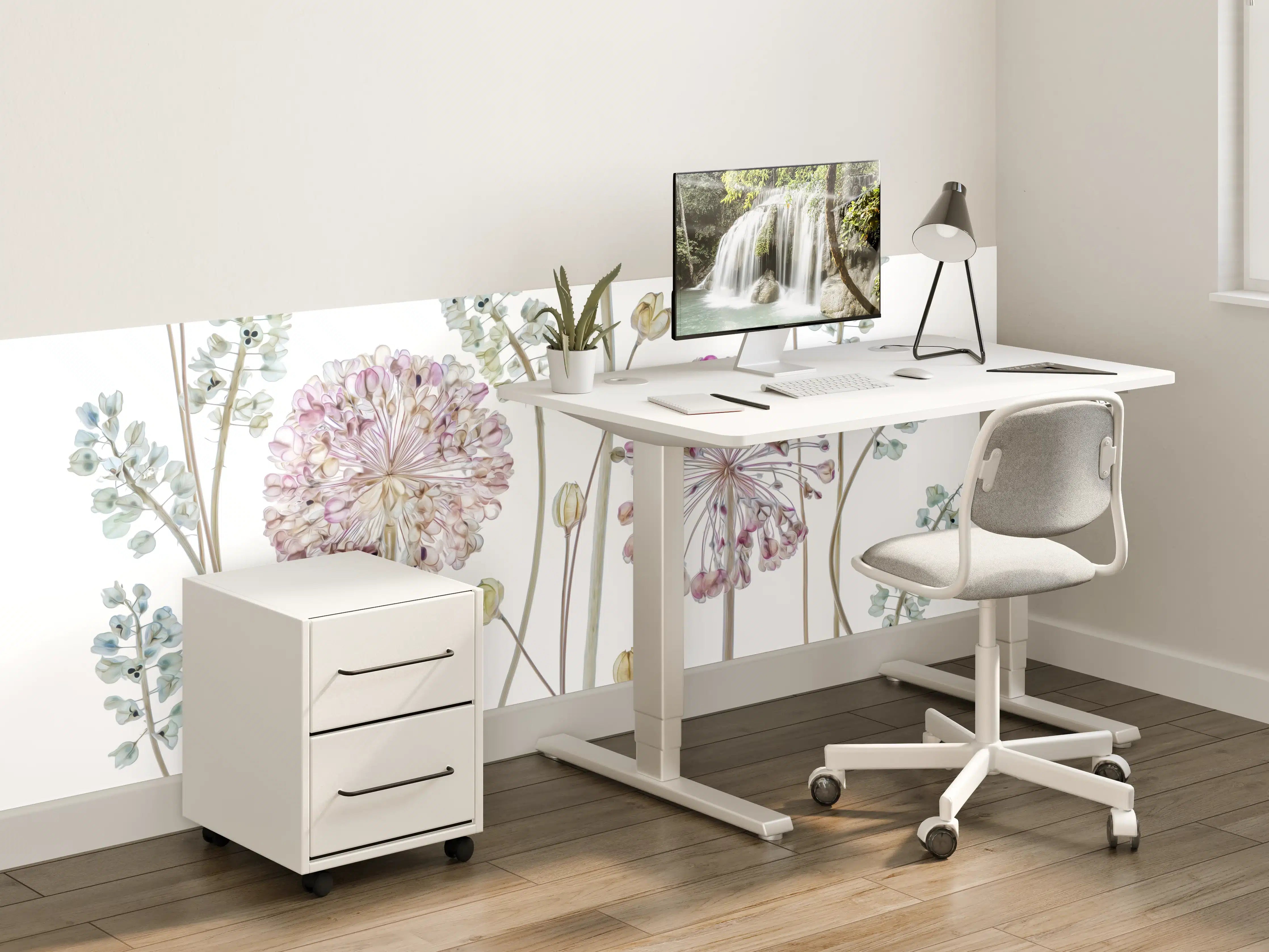 Kinderzimmer Wandgestaltung - Allium Pflanzen - Floral