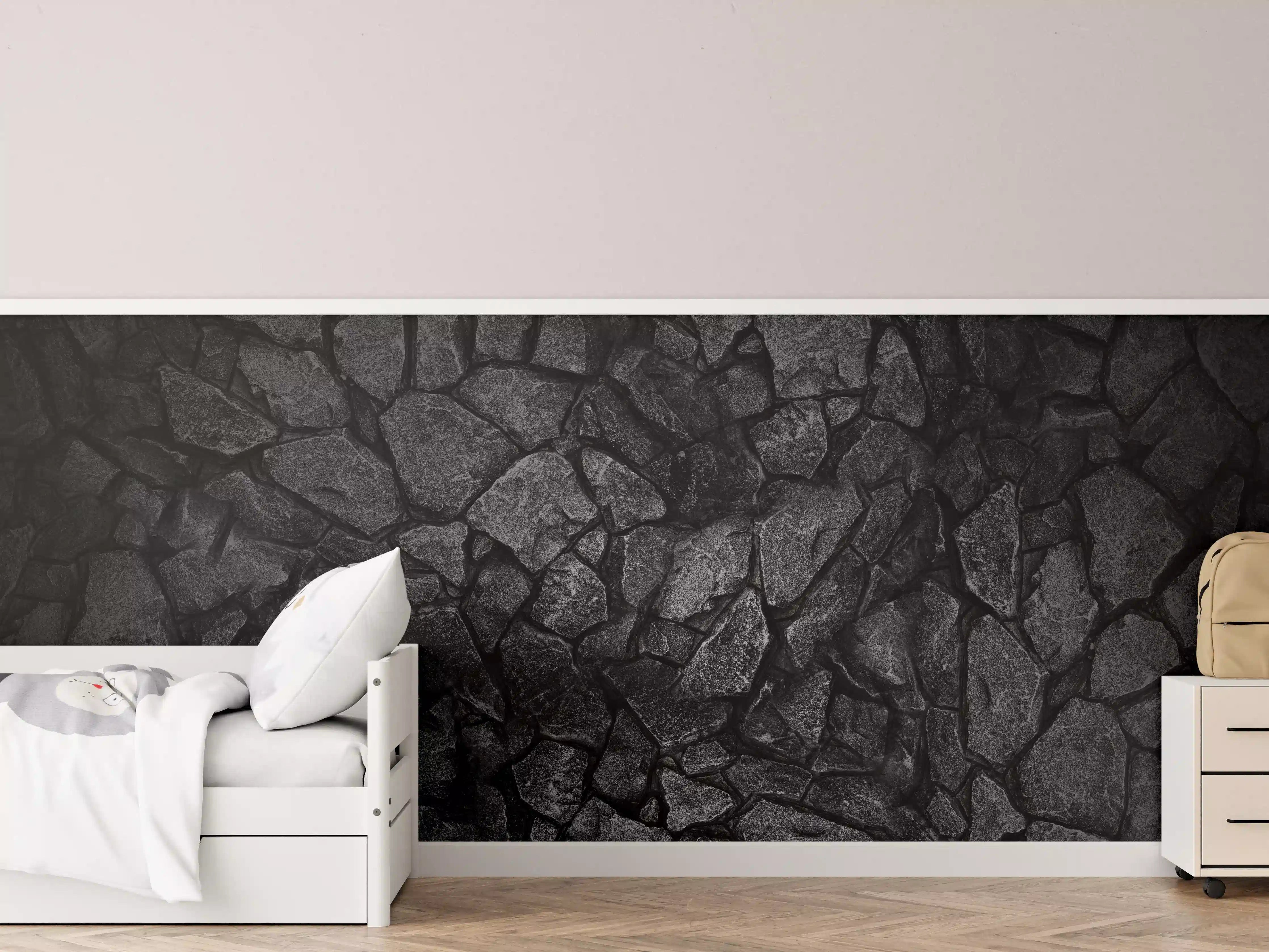 Kinderzimmer Wandgestaltung - Alte Steinmauer - Hintergrund
