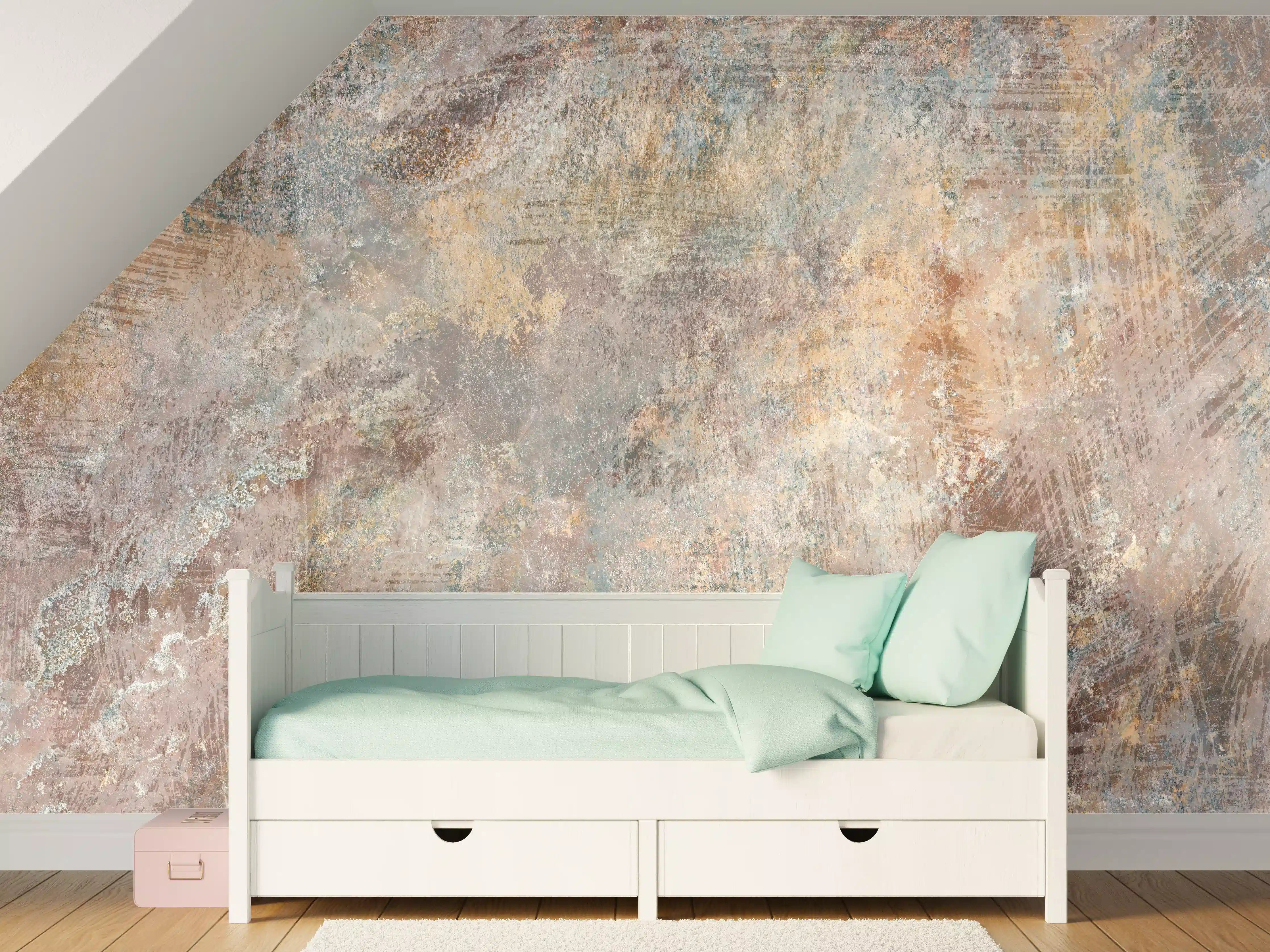Kinderzimmer Wandgestaltung - Alte Steinoberfläche