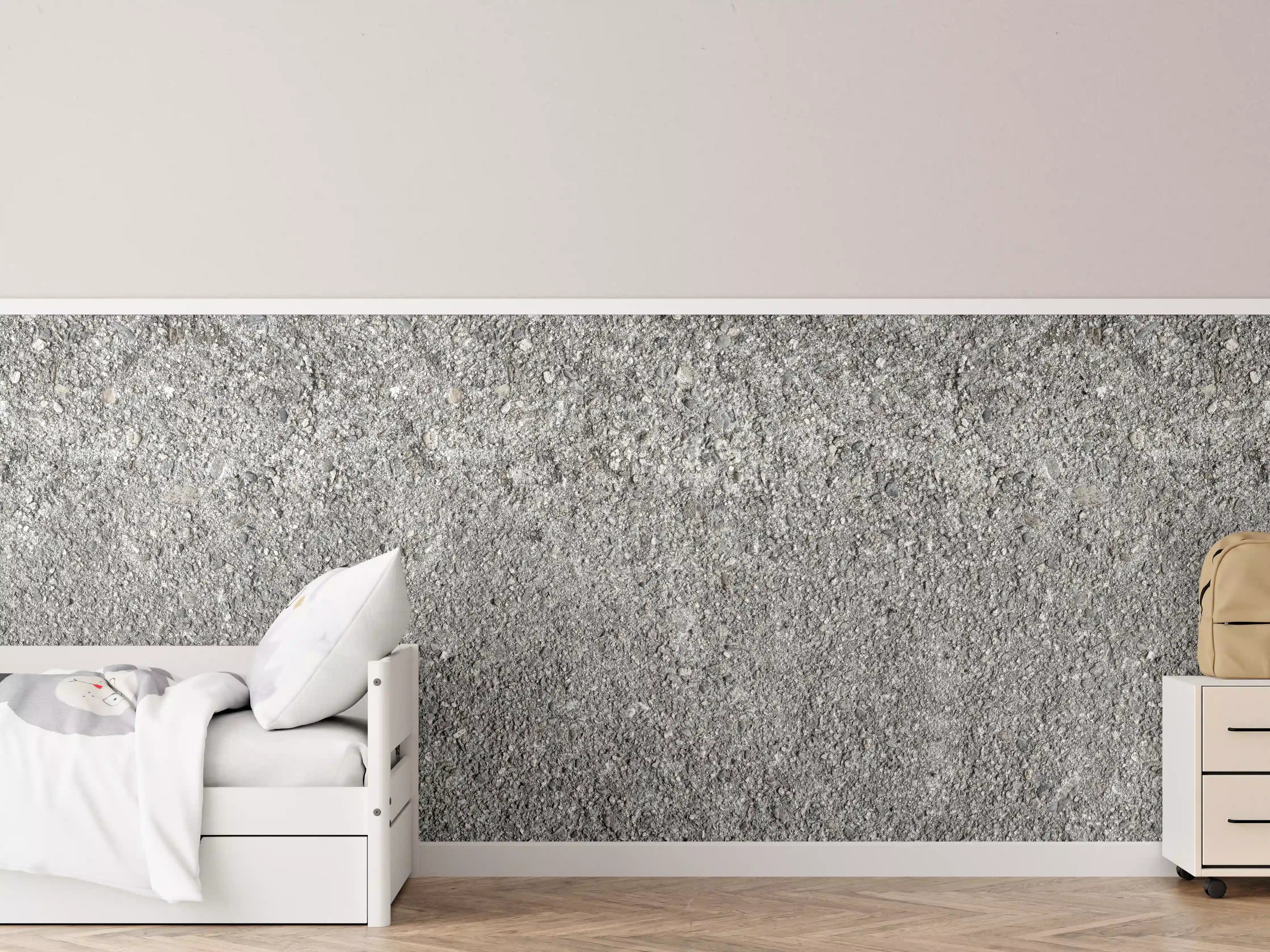 Kinderzimmer Wandgestaltung - Alte felsige Betonwand