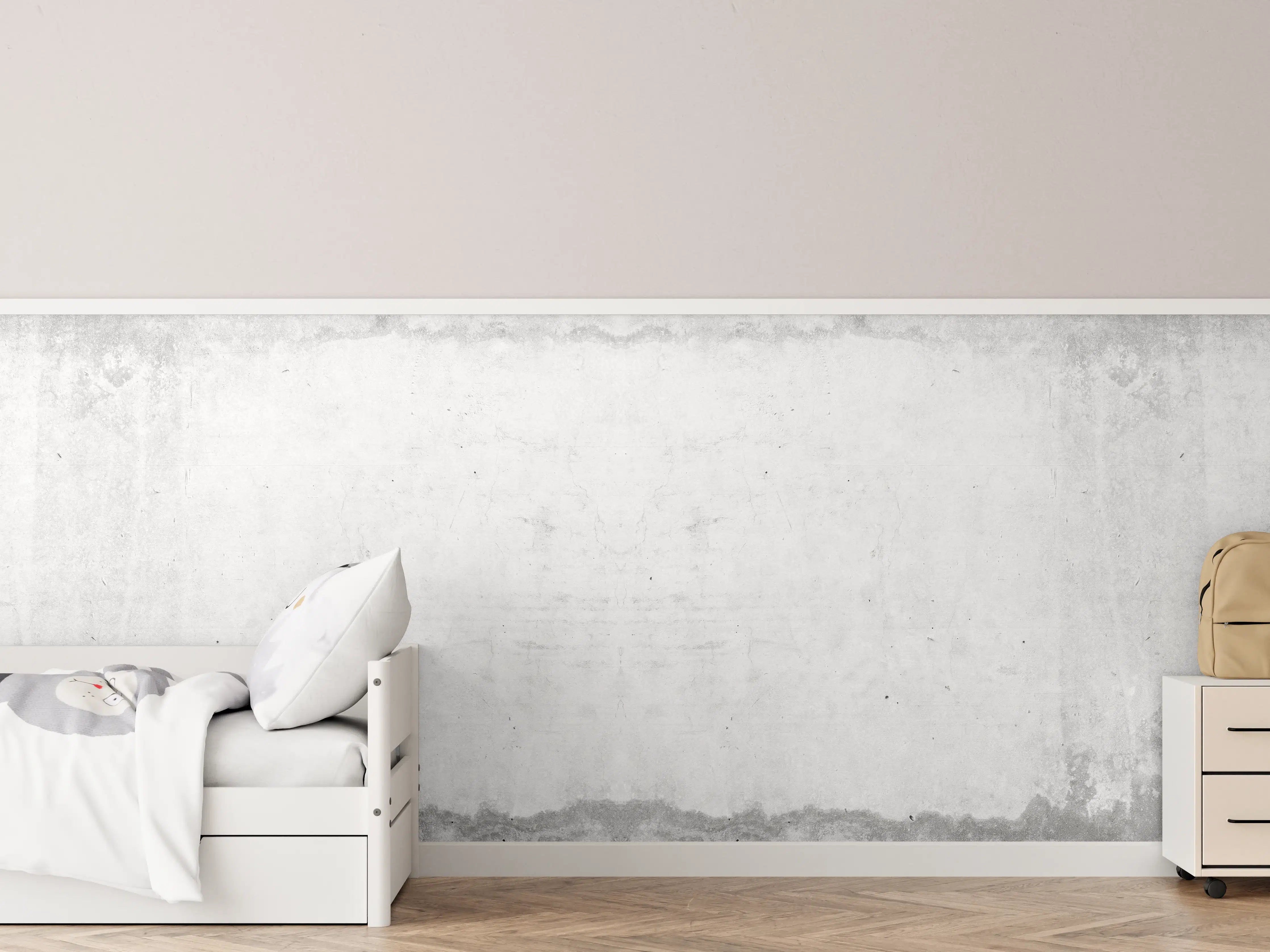 Kinderzimmer Wandgestaltung - Alte schmutzige Zementwand