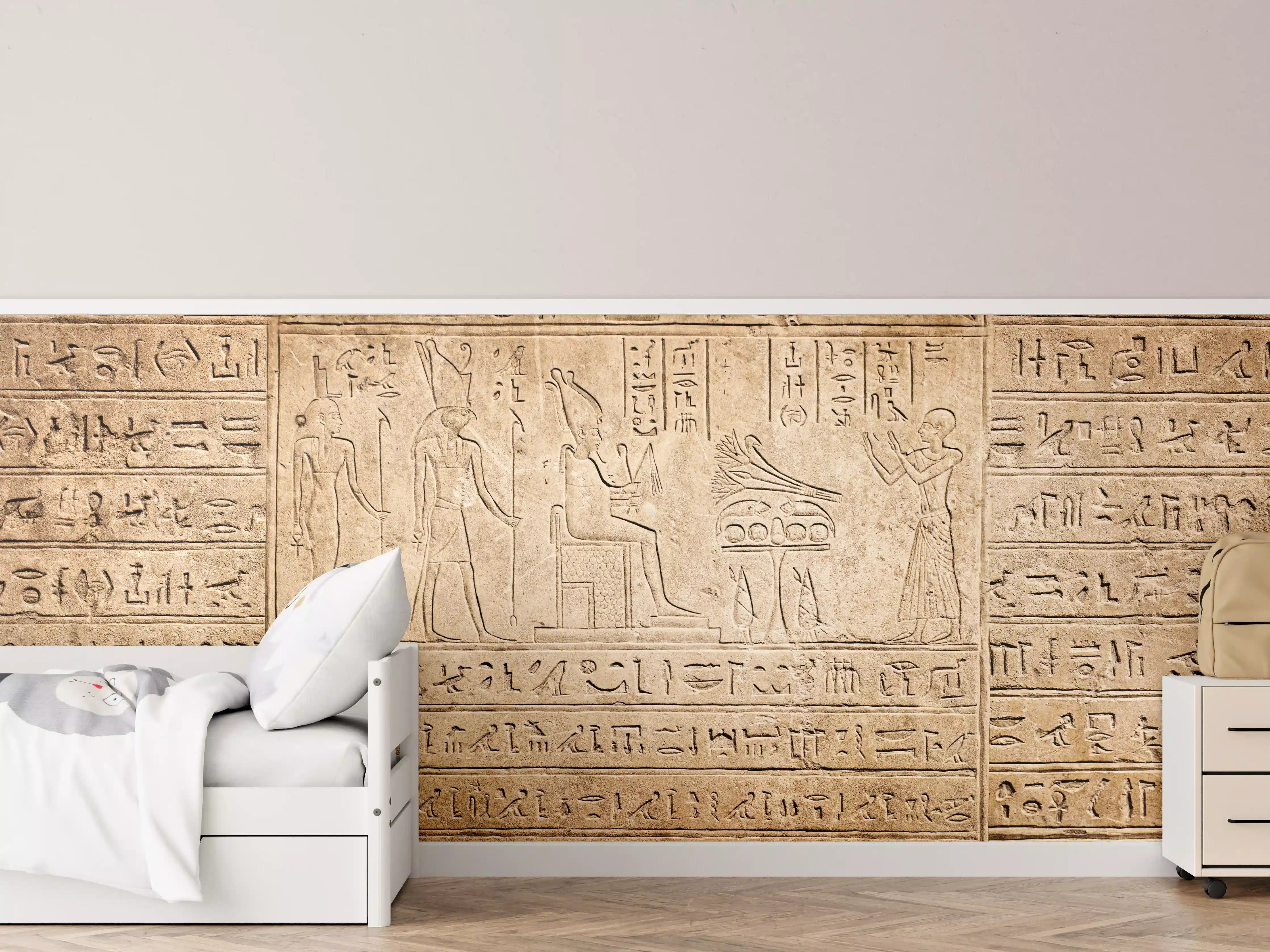 Kinderzimmer Wandgestaltung - Antike Ägyptische Hieroglyphen