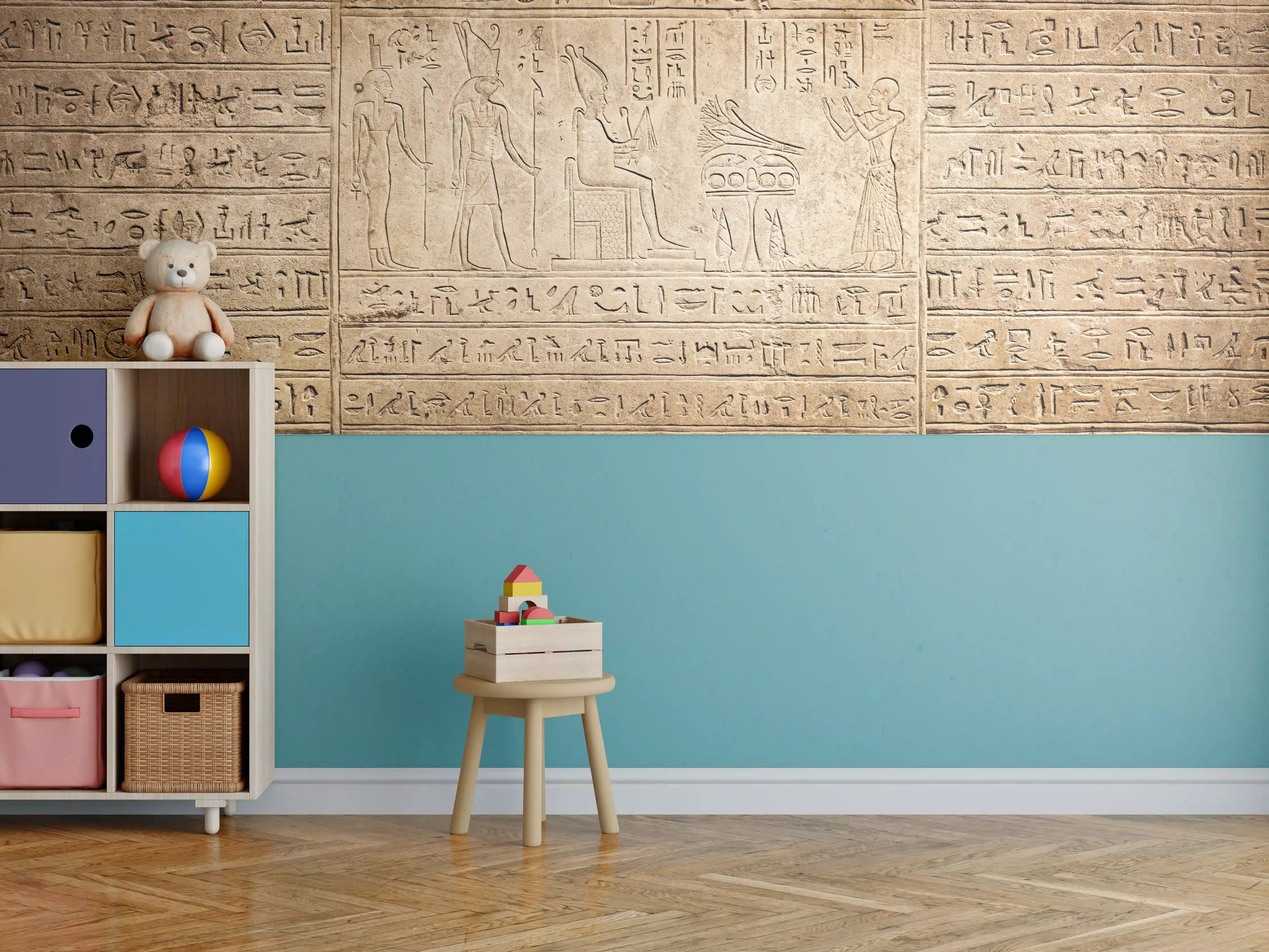 Kinderzimmer Wandgestaltung - Antike Ägyptische Hieroglyphen