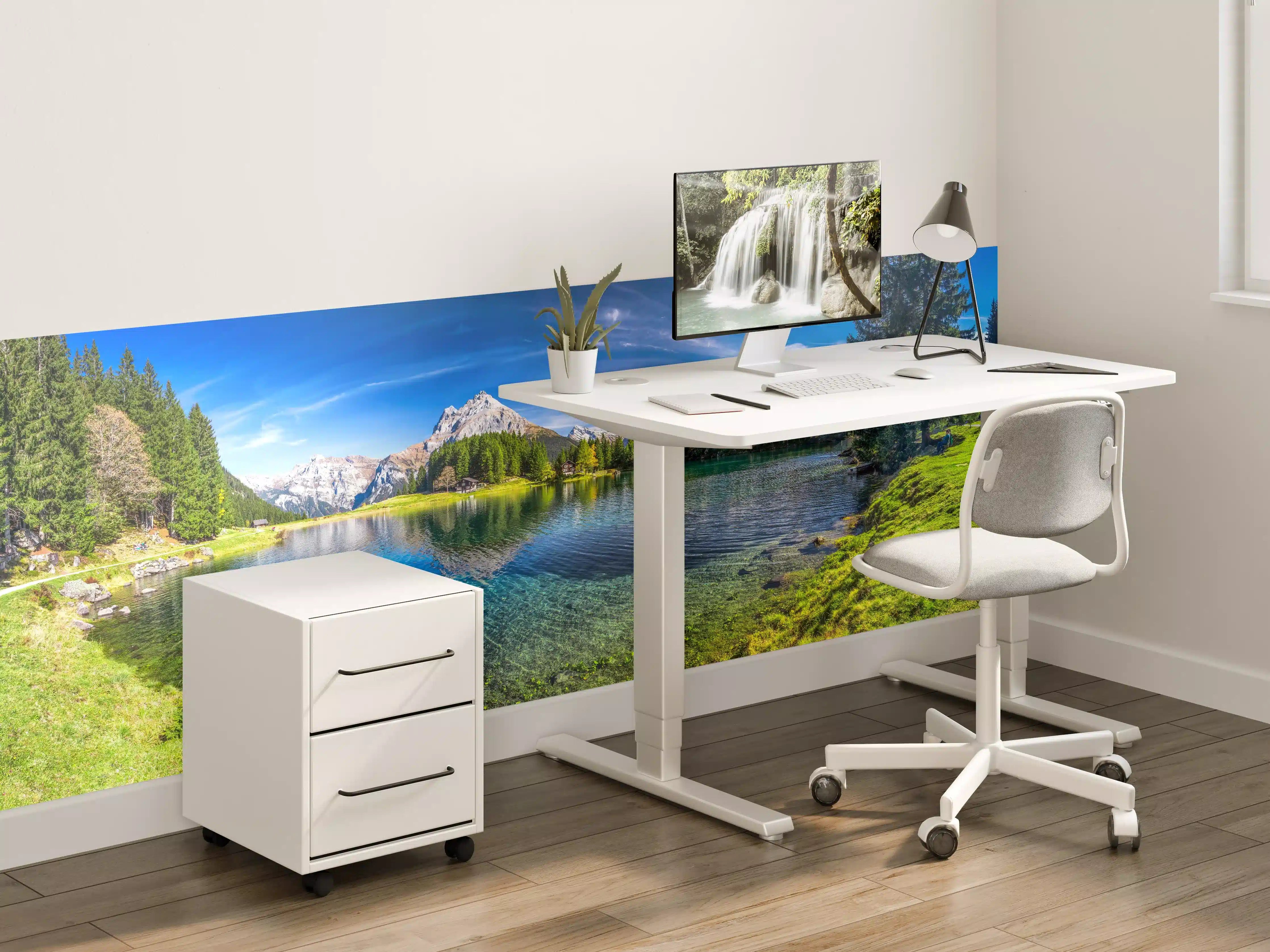 Kinderzimmer Wandgestaltung - Arnisee in schweizer Alpen