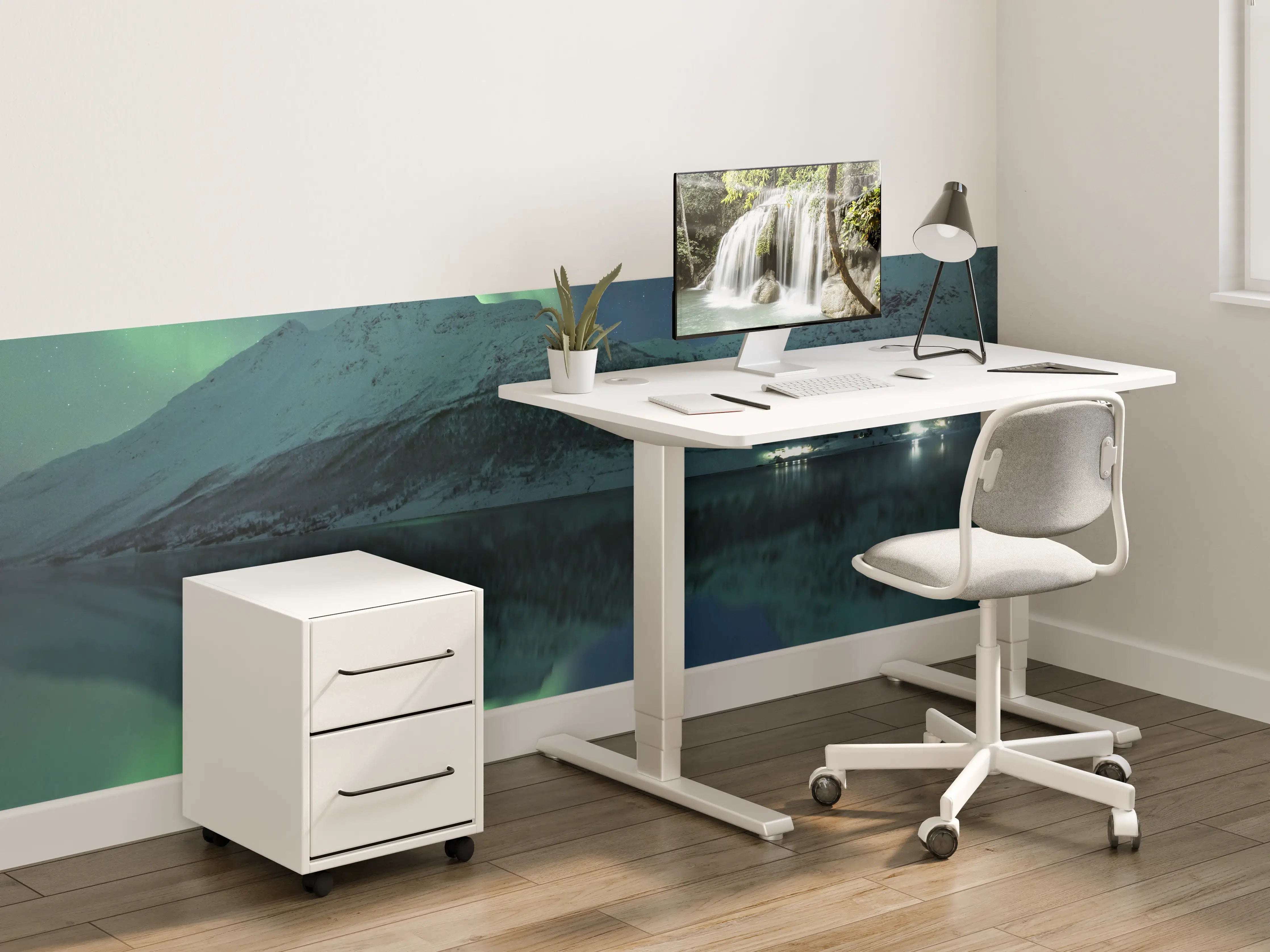 Kinderzimmer Wandgestaltung - Aurora Borealis Reflexion