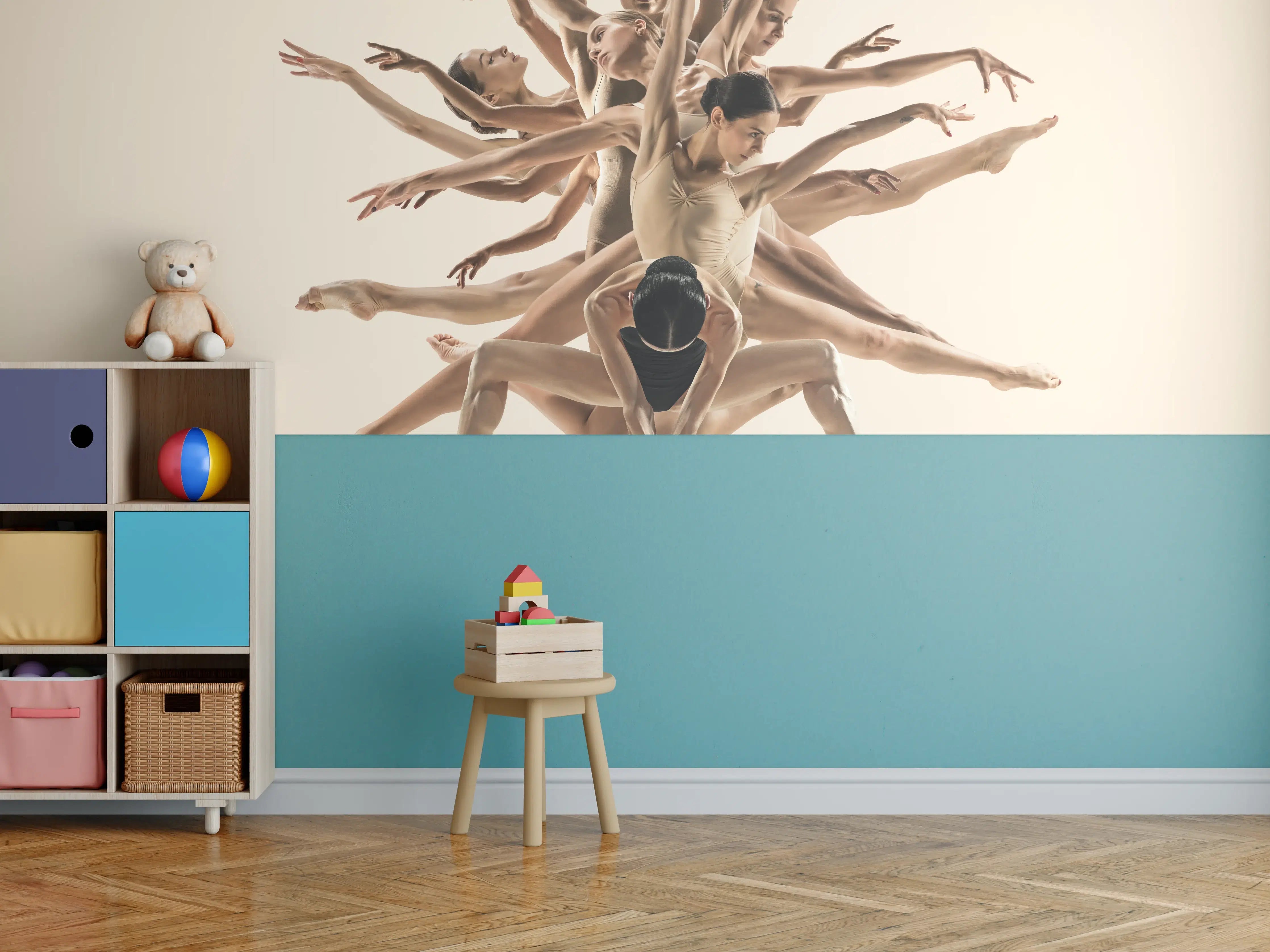 Kinderzimmer Wandgestaltung - Ballet Tänzerinnen Zeitgenössische Ballettkunst
