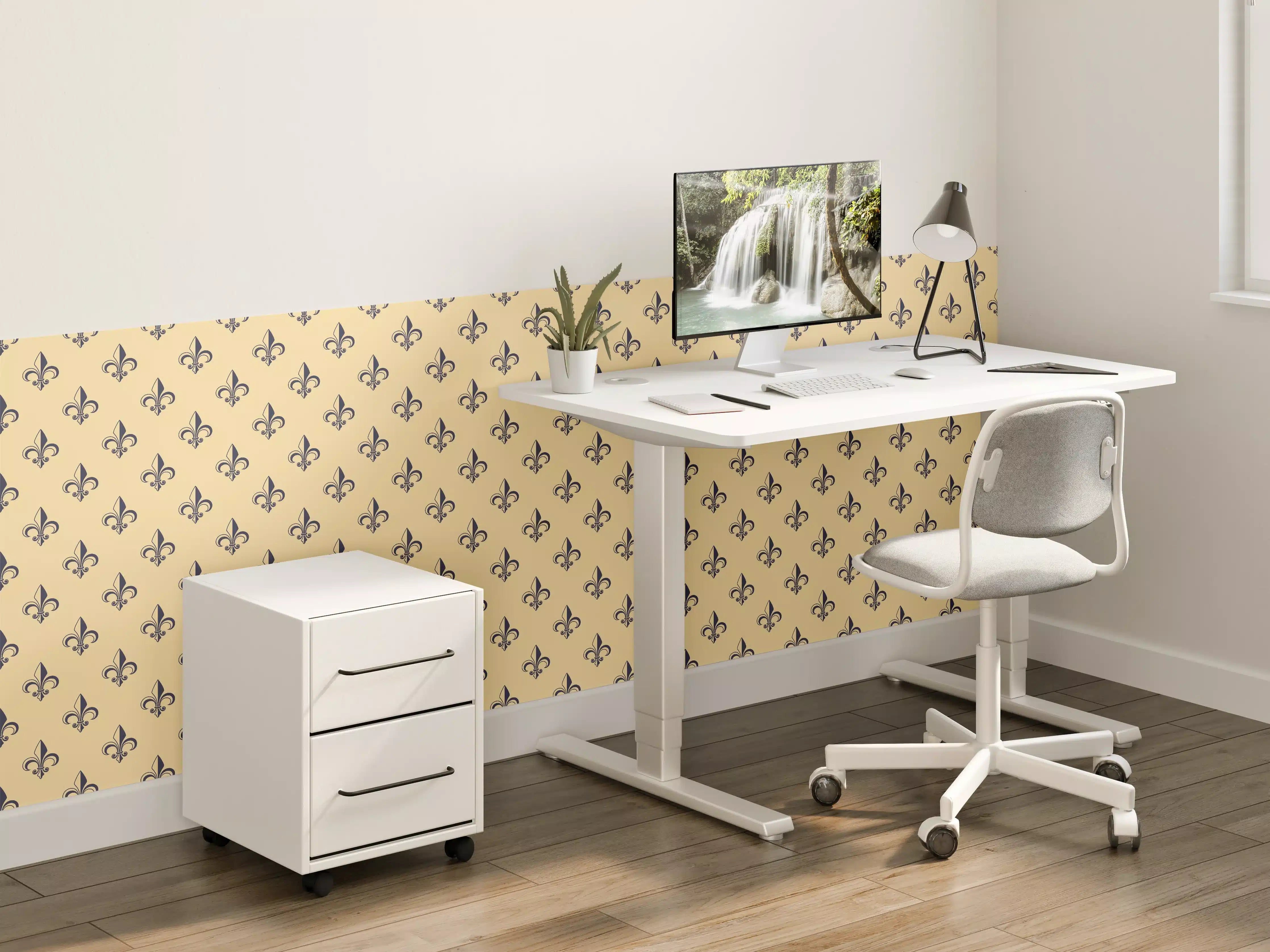 Kinderzimmer Wandgestaltung - Beige Muster Eleganz