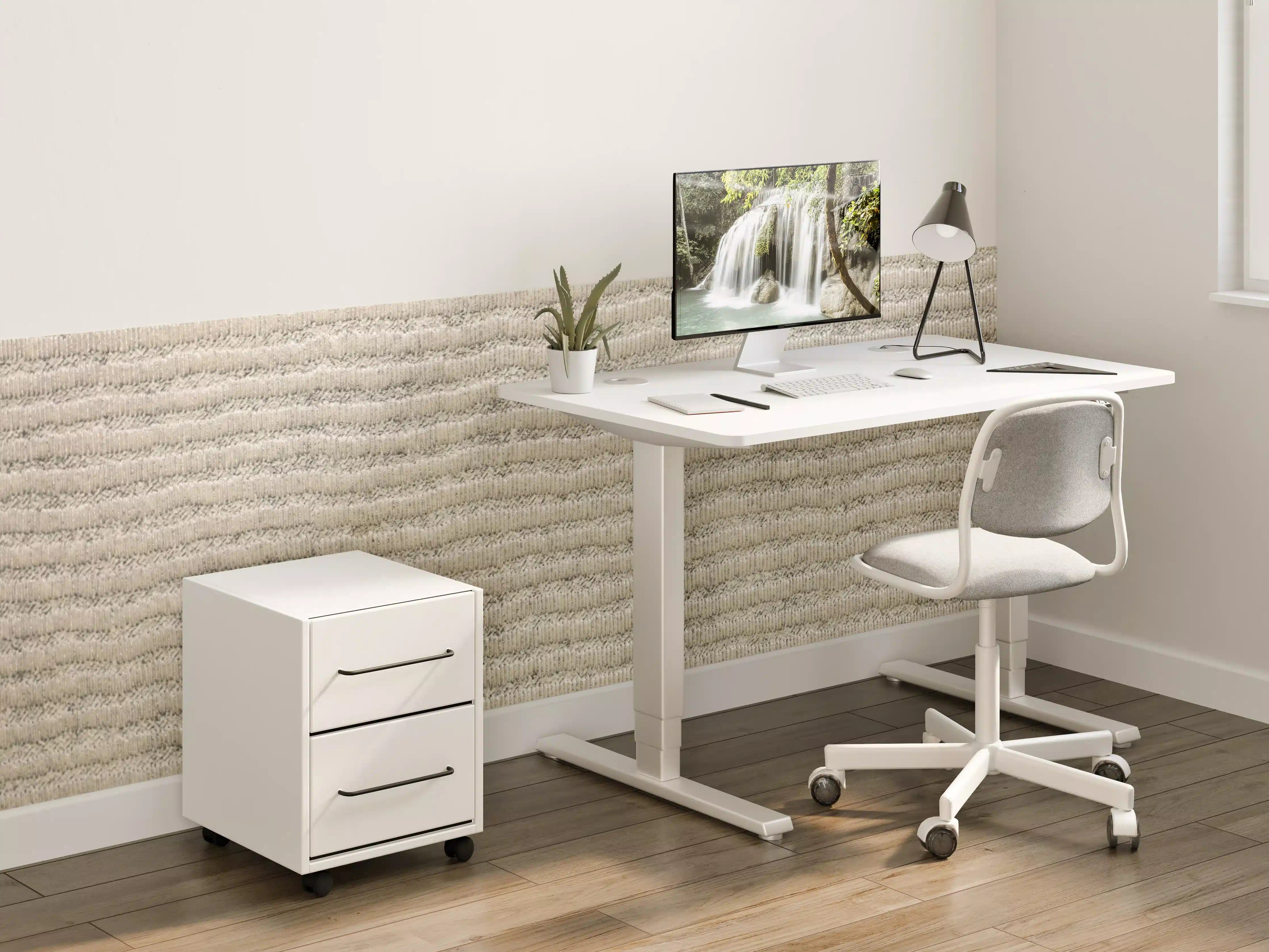 Kinderzimmer Wandgestaltung - Beige Textur mit feinen Linien