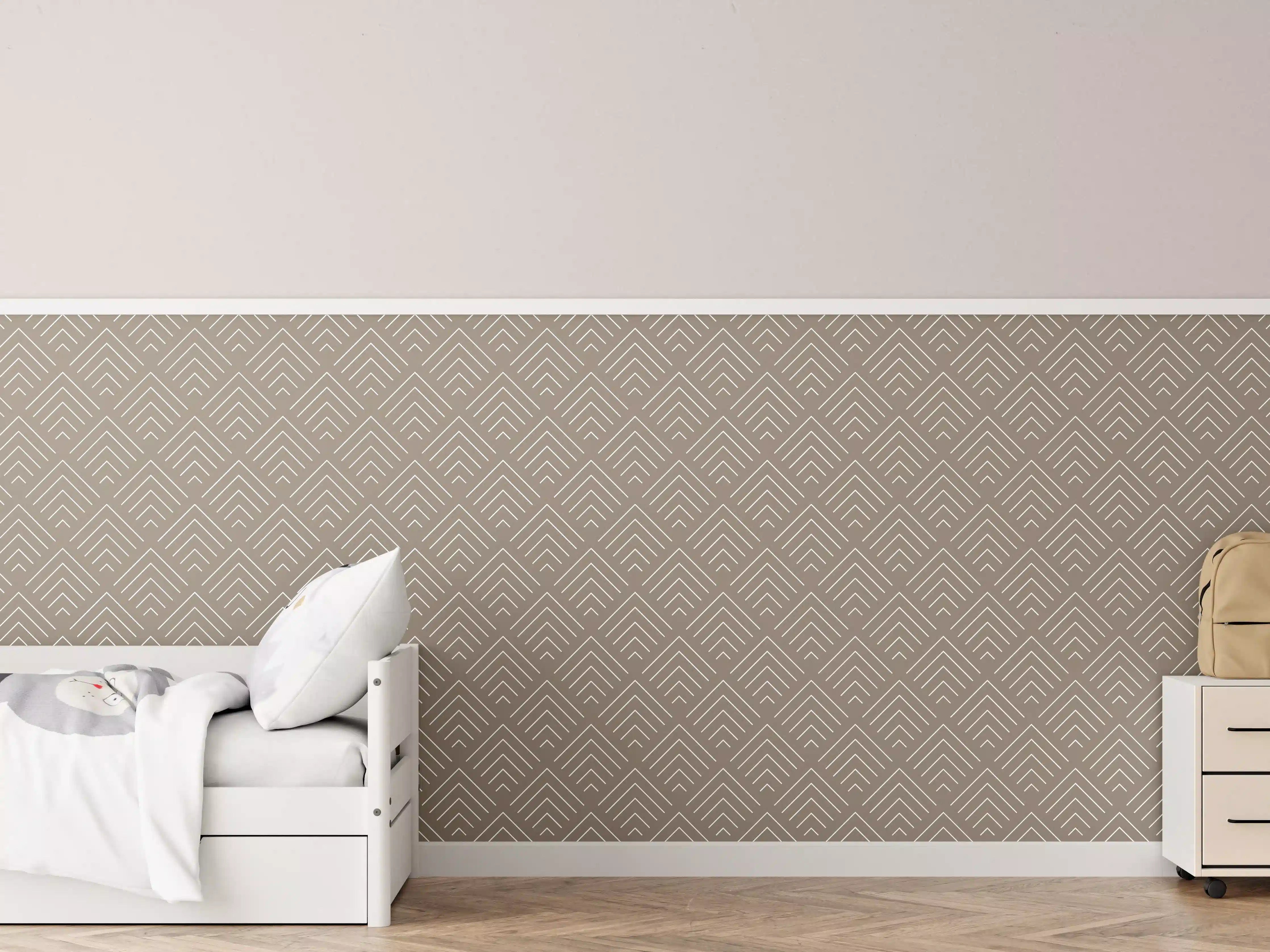 Kinderzimmer Wandgestaltung - Beige-motivierte Wandgestaltung