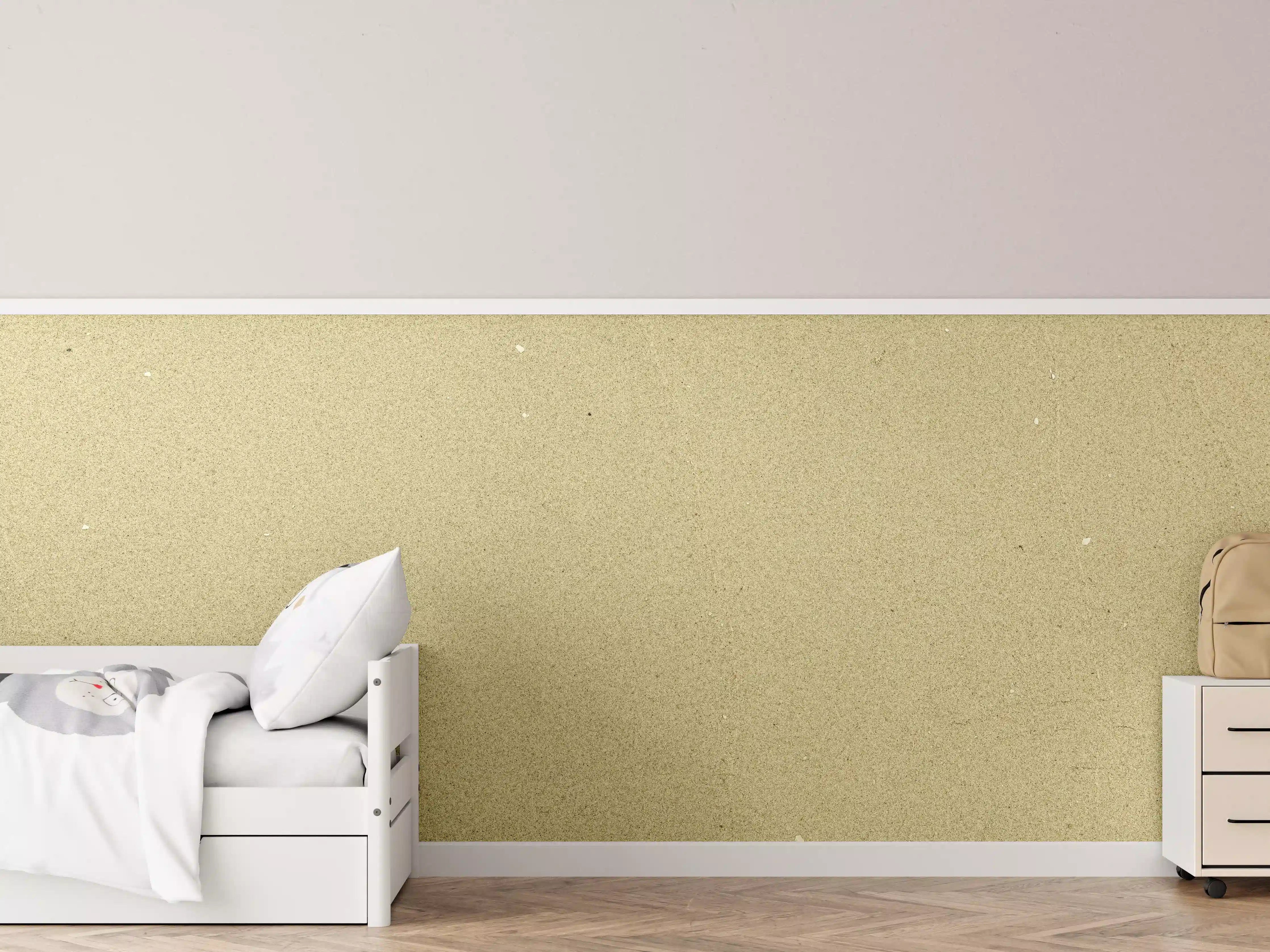 Kinderzimmer Wandgestaltung - Beige strukturierte Wand mit subtilen Farbtönen