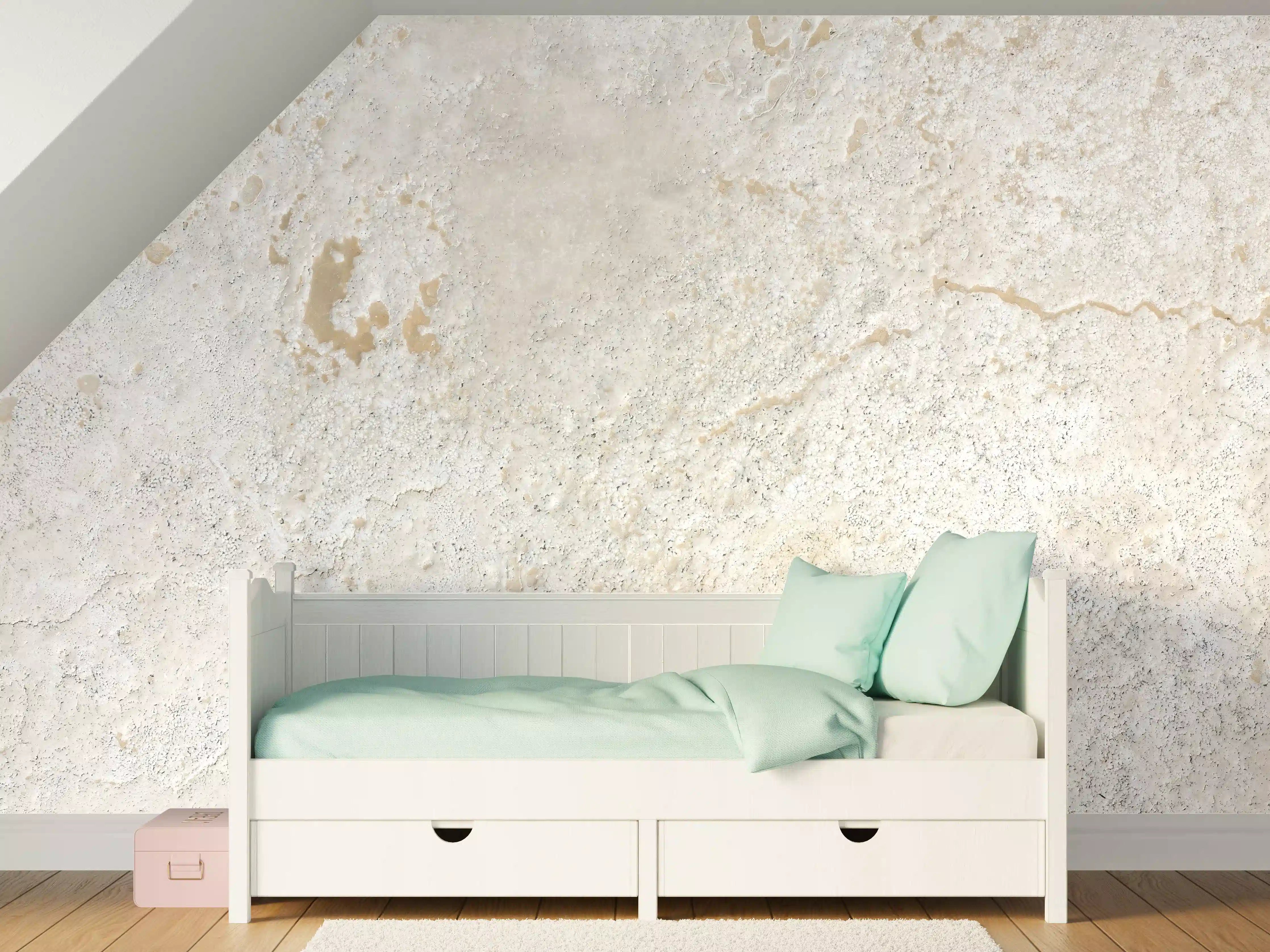 Kinderzimmer Wandgestaltung - Beiger Kalkstein