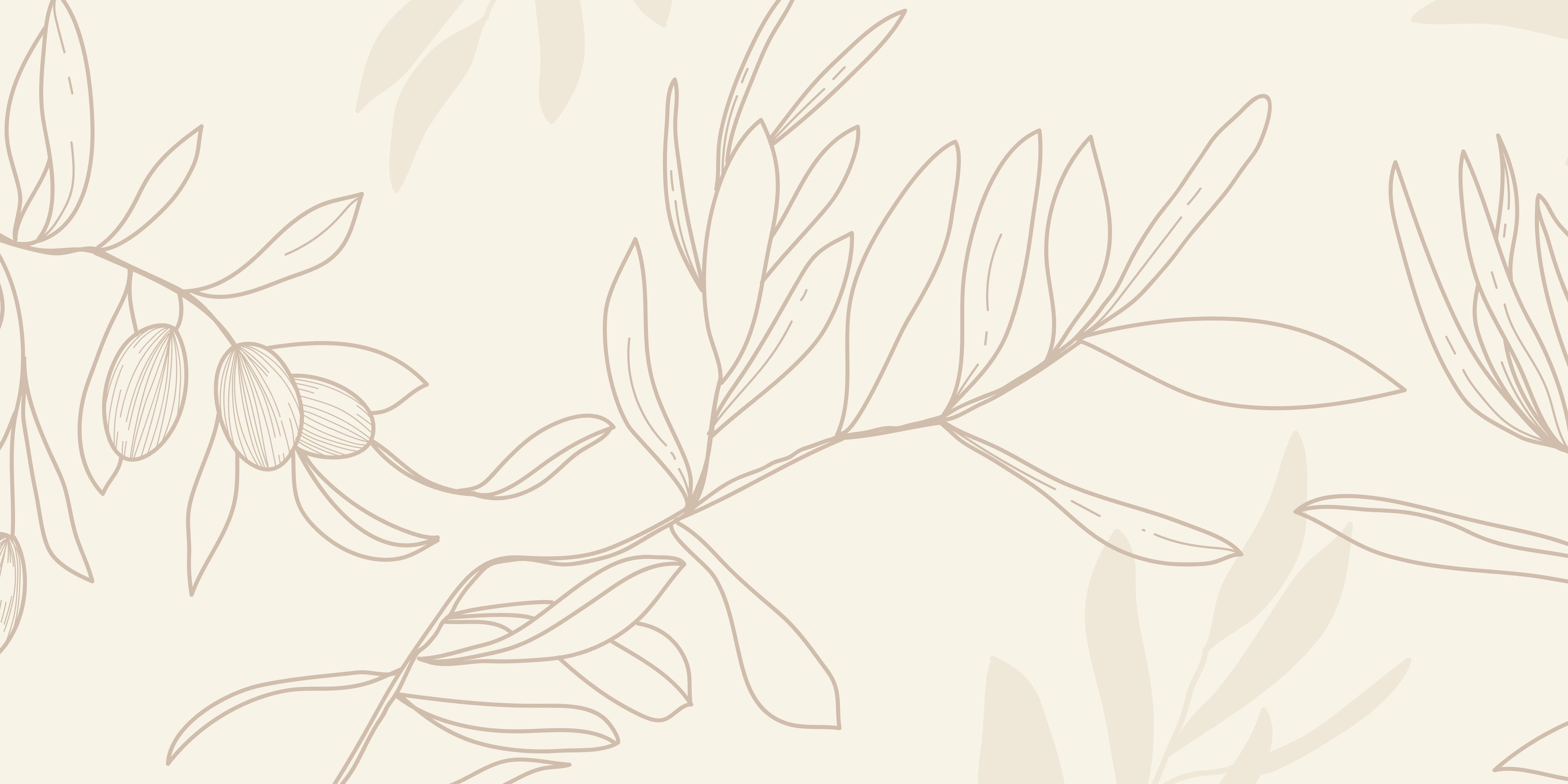 Kinderzimmer Wandgestaltung-Beiger Olivenzweig