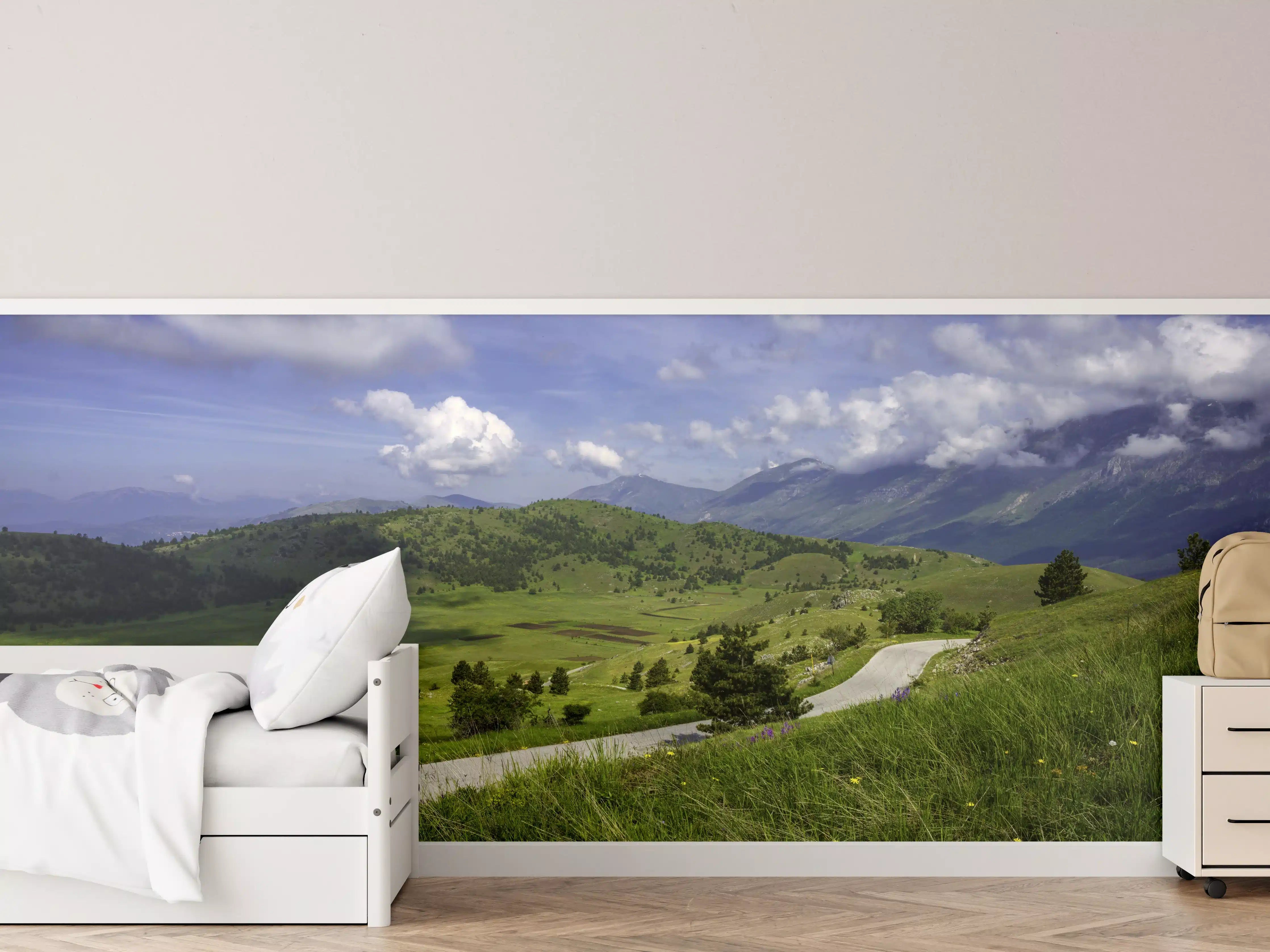 Kinderzimmer Wandgestaltung - Berglandschaft - Berglandschaft - Naturpark Gran Sasso